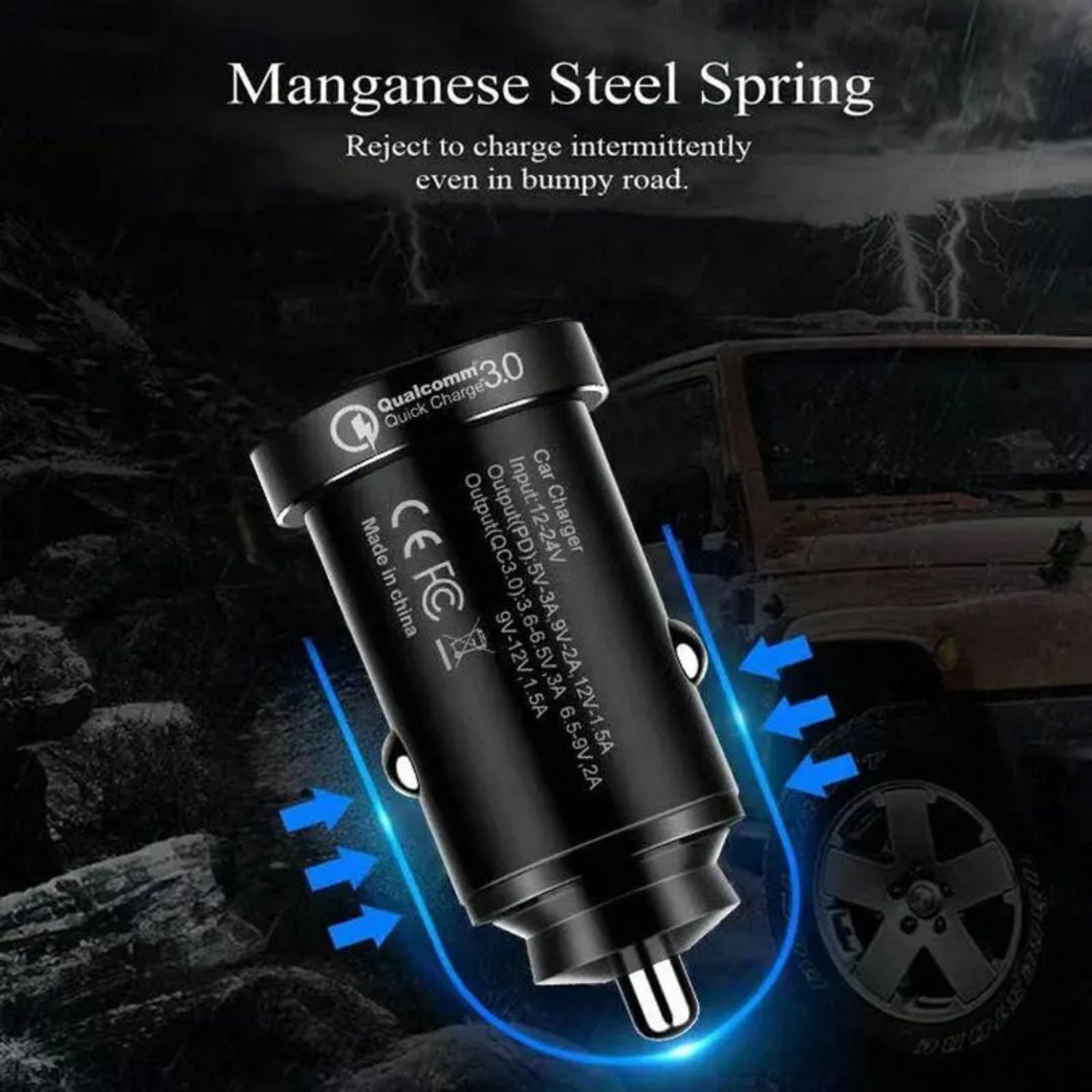 Image of UniBoss 40 W Qualcomm Certified Turbo Car Charger