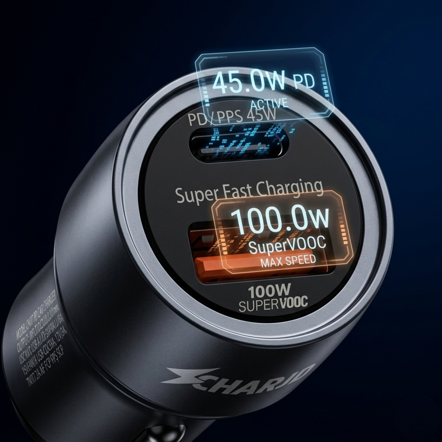 Image of CHARJD 145 W Qualcomm 3.0 Turbo Car Charger