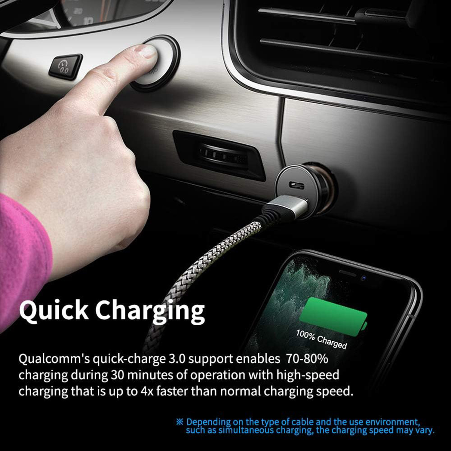 Image of Flenzy 3 Amp Turbo Car Charger