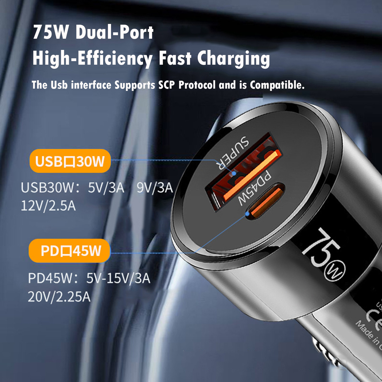 Image of Flenzy 3 Amp Turbo Car Charger