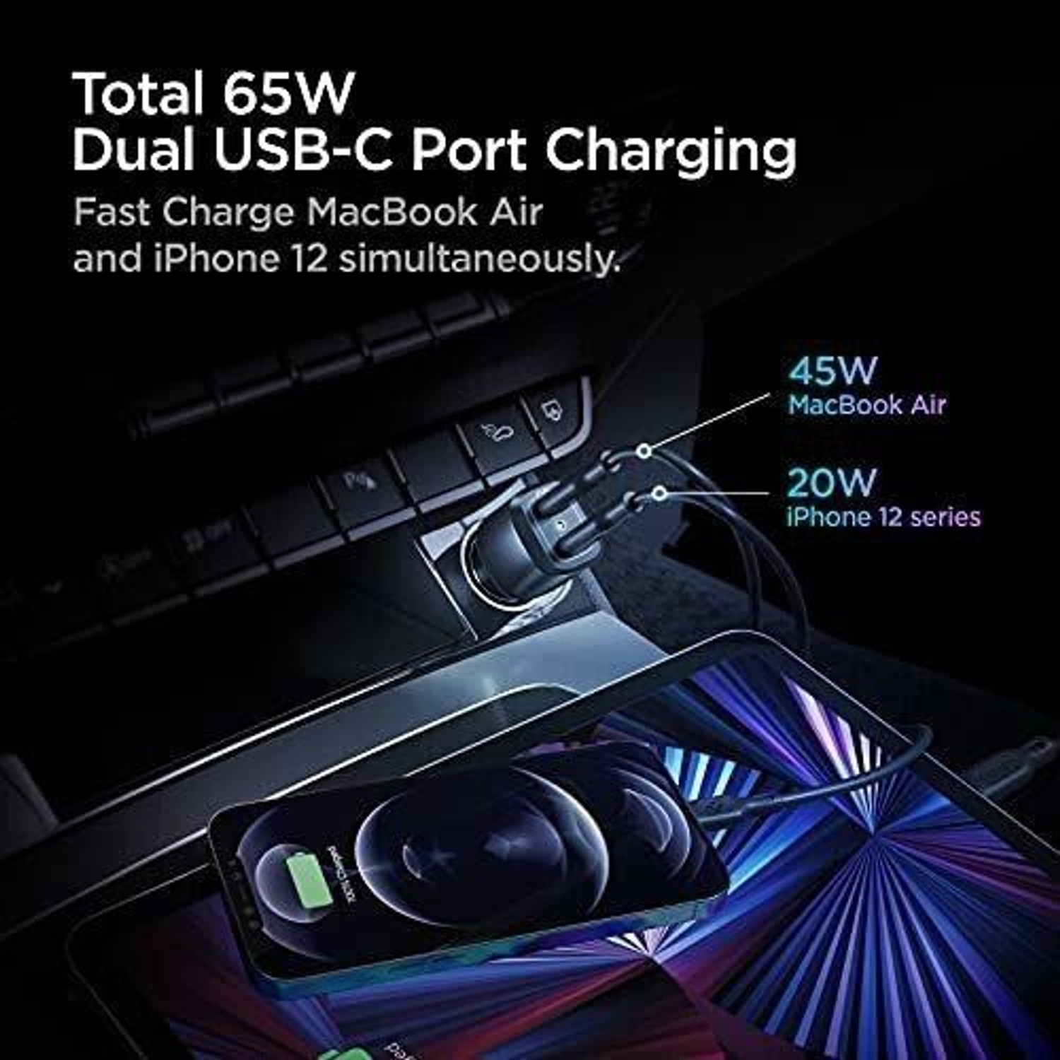 Image of Spigen 45 W Turbo Car Charger