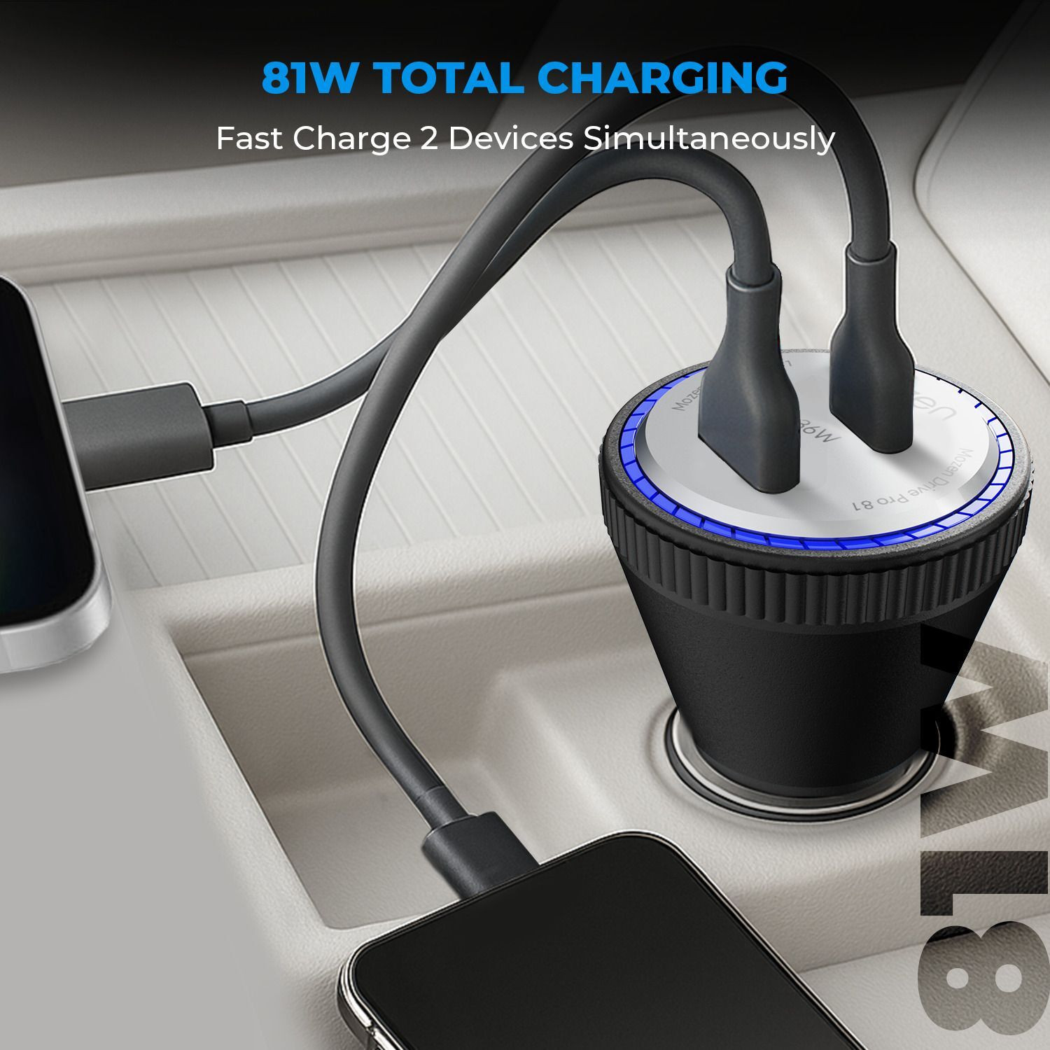Image of AMKETTE 81 W Turbo Car Charger