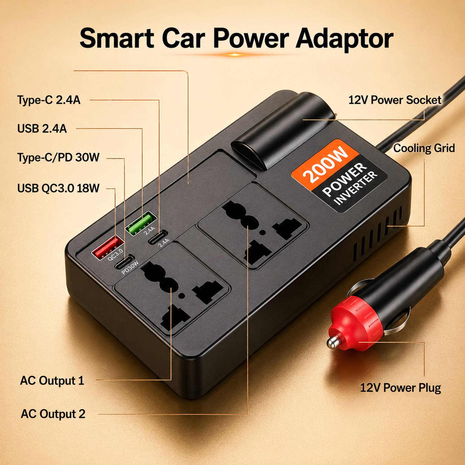 Fire Turtle 199W Turbo Car Charger - Image 4