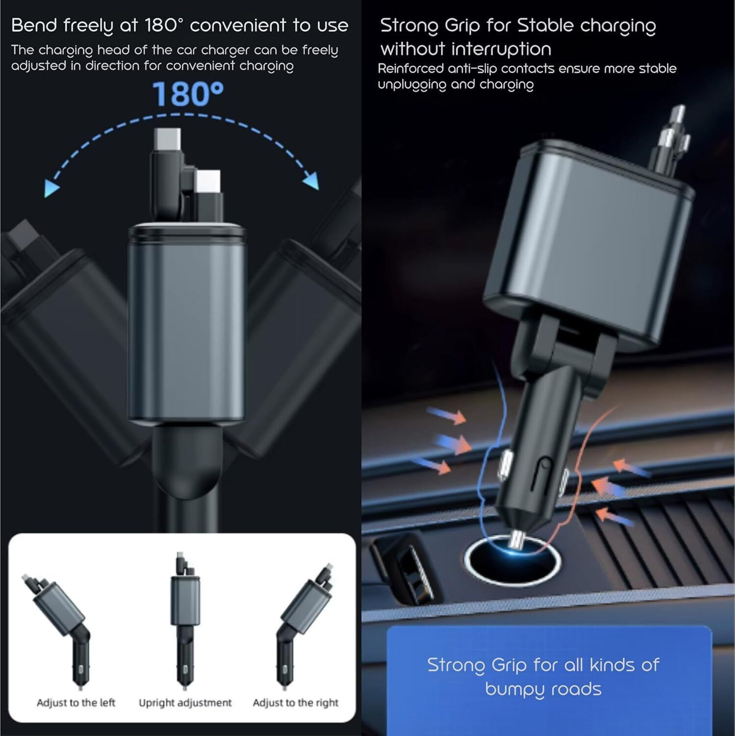Image of aybor 180 W Qualcomm Certified Turbo Car Charger