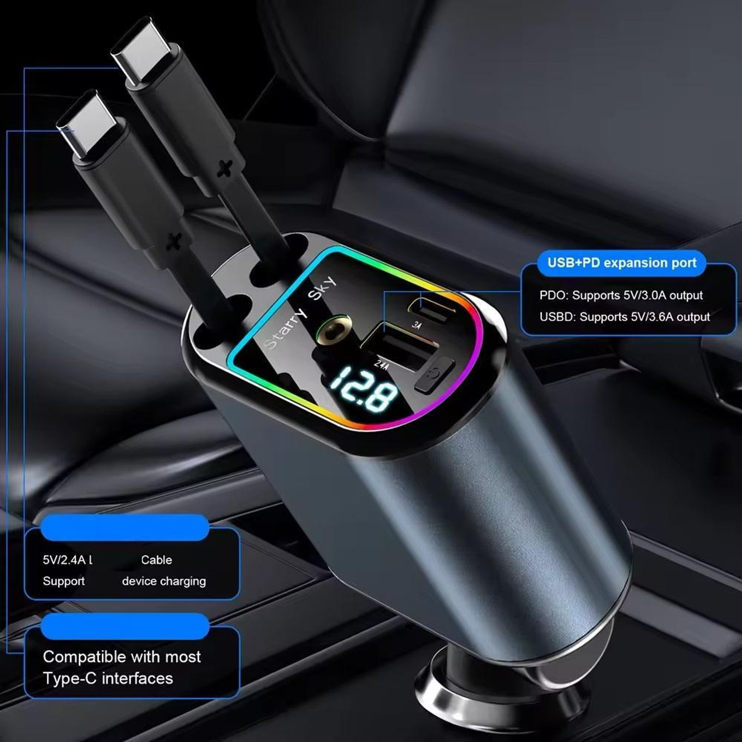 Image of AG INDUSTRY 4 Amp Qualcomm Certified Turbo Car Charger