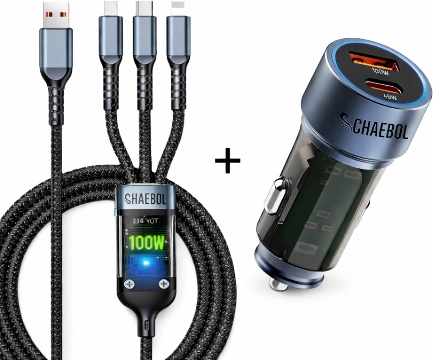 Chaebol 38 Amp Qualcomm 3.0 Turbo Car Charger (Black, With USB Ca