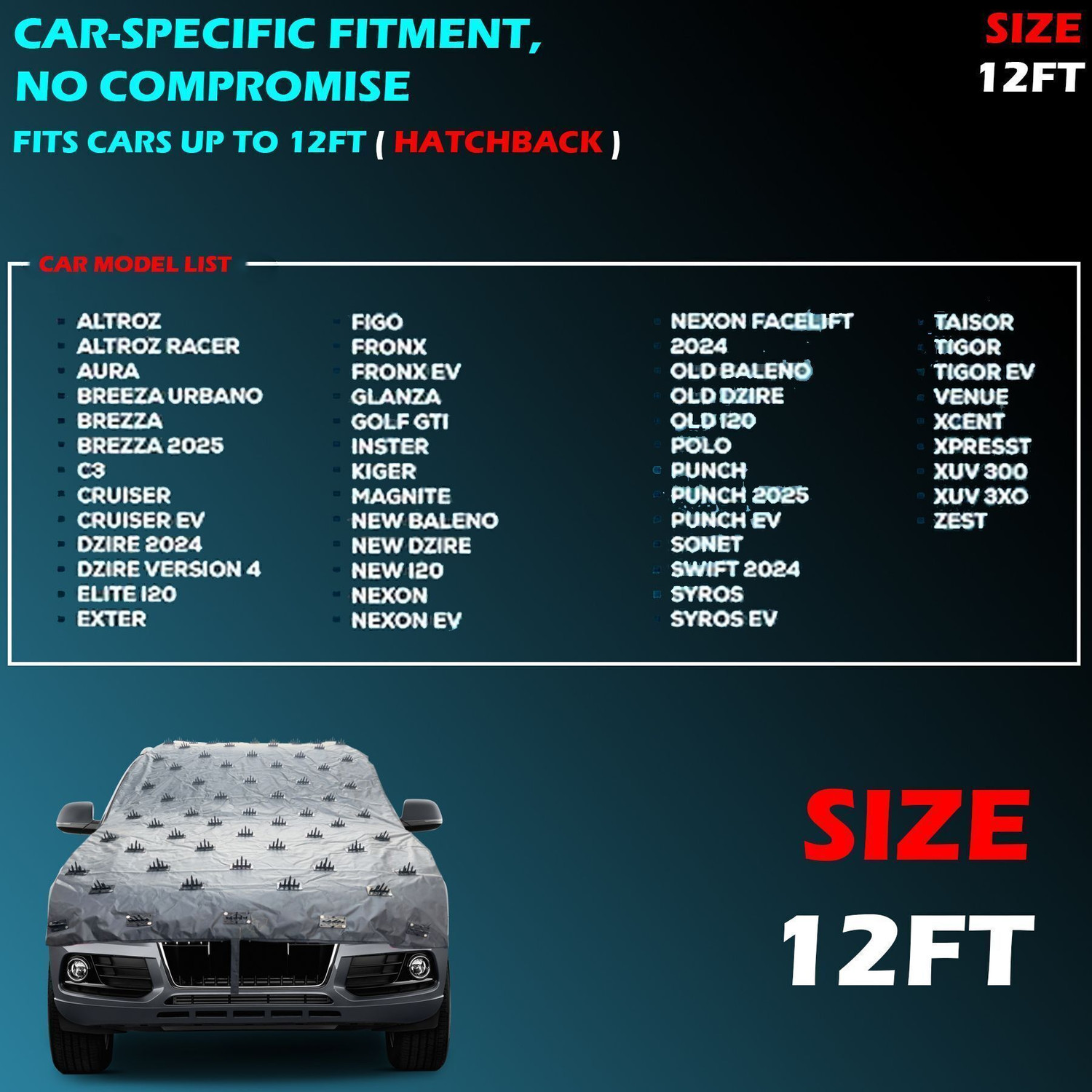 Image of autouniko Car Cover For Universal For Car (Without Mirror Pockets)
