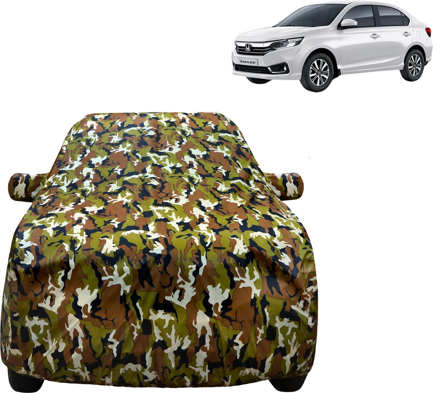 Image of vyas Car Cover For Honda Amaze (With Mirror Pockets)