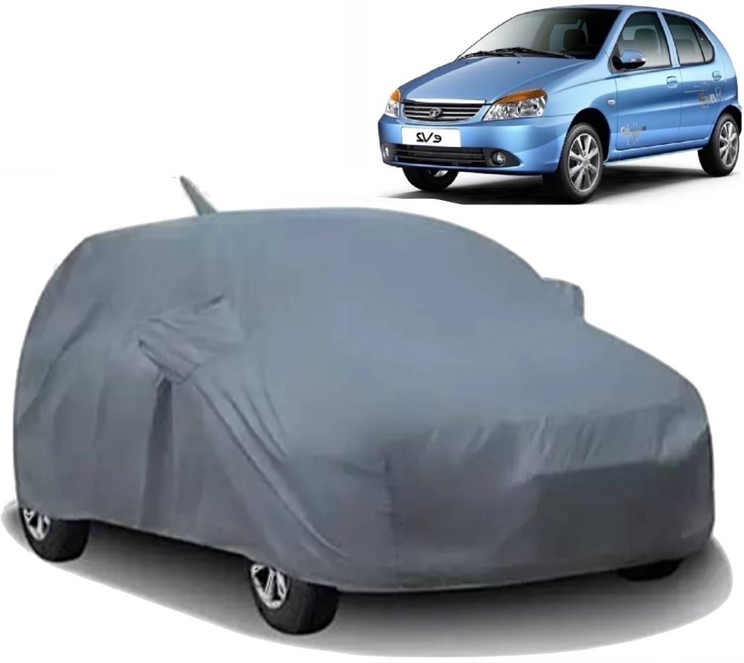 ALTRADECOT Car Cover For Tata Indica eV2 (With Mirror Pockets)