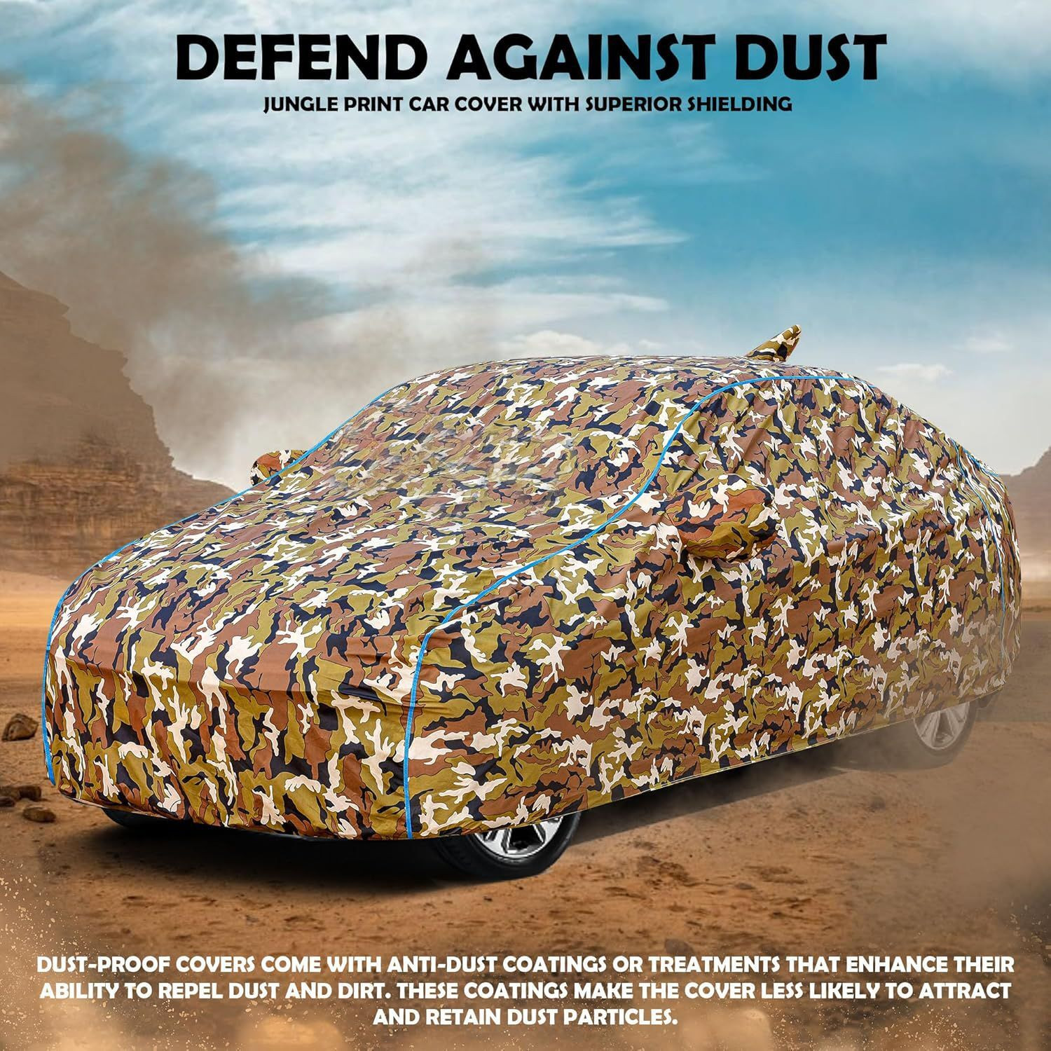 Image of TAXZONE Car Cover For Maruti, Maruti Suzuki Swift, Swift Hybrid, Swift LDI, Swift LXI, Swift VDI, Swift VXI (With Mirror Pockets)
