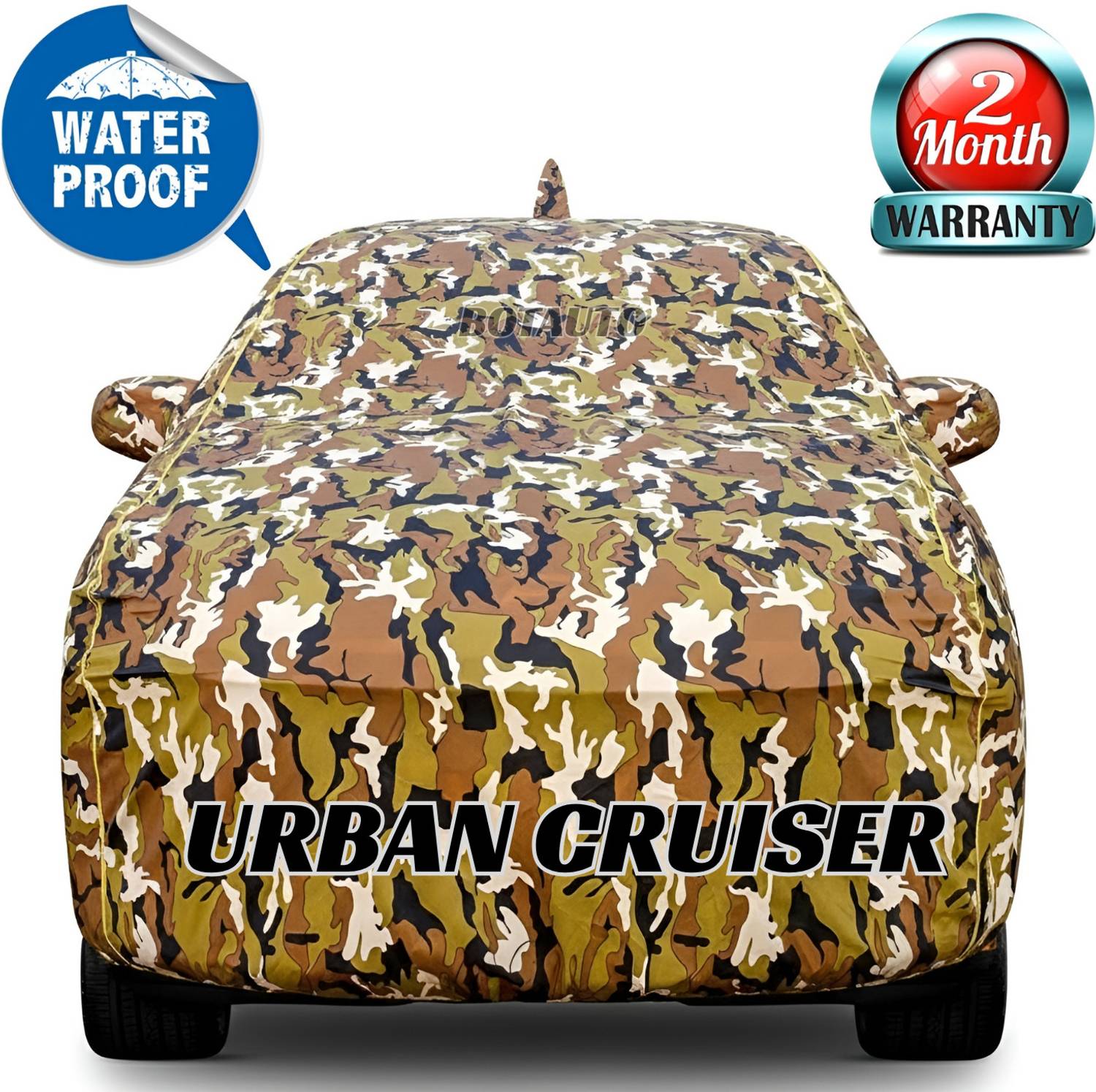 BOTAUTO Car Cover For Toyota Urban Cruiser (With Mirror Pockets)