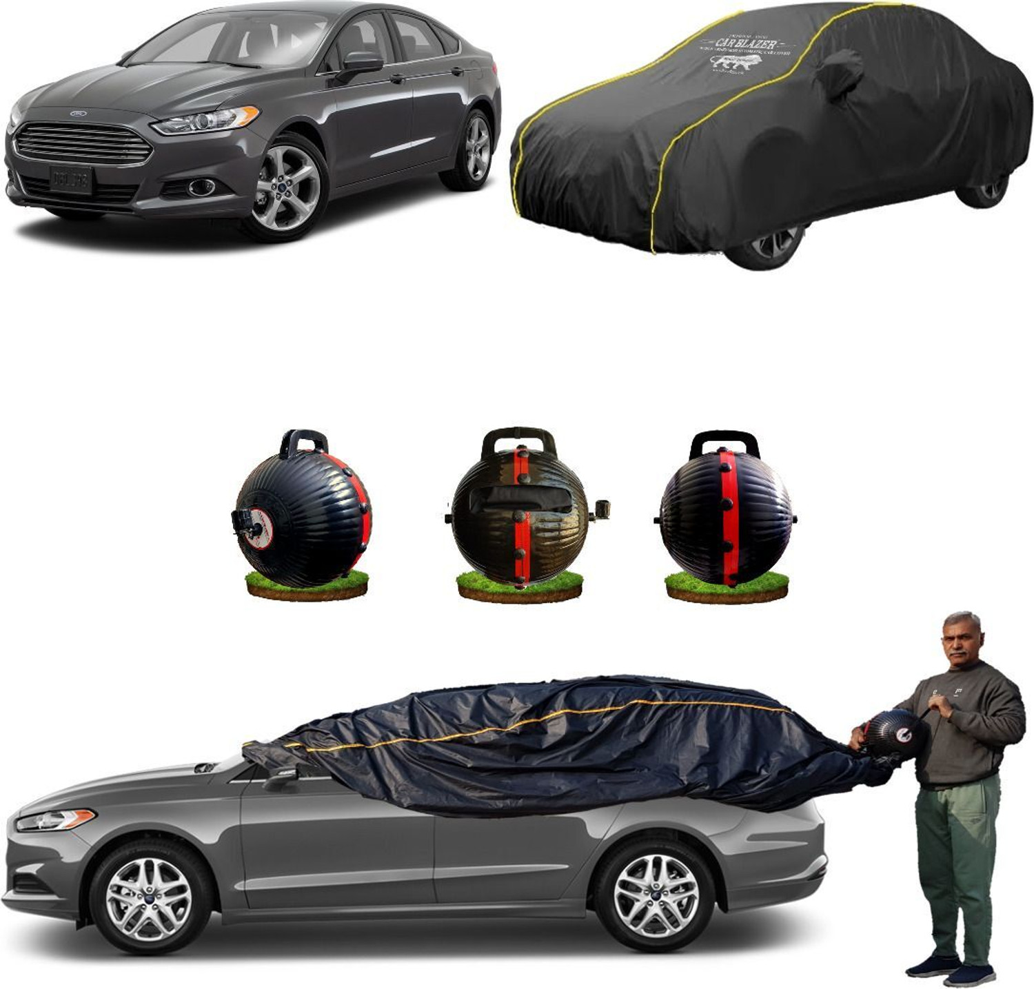Image of CARBLAZER Car Cover For Ford Fusion (Without Mirror Pockets)