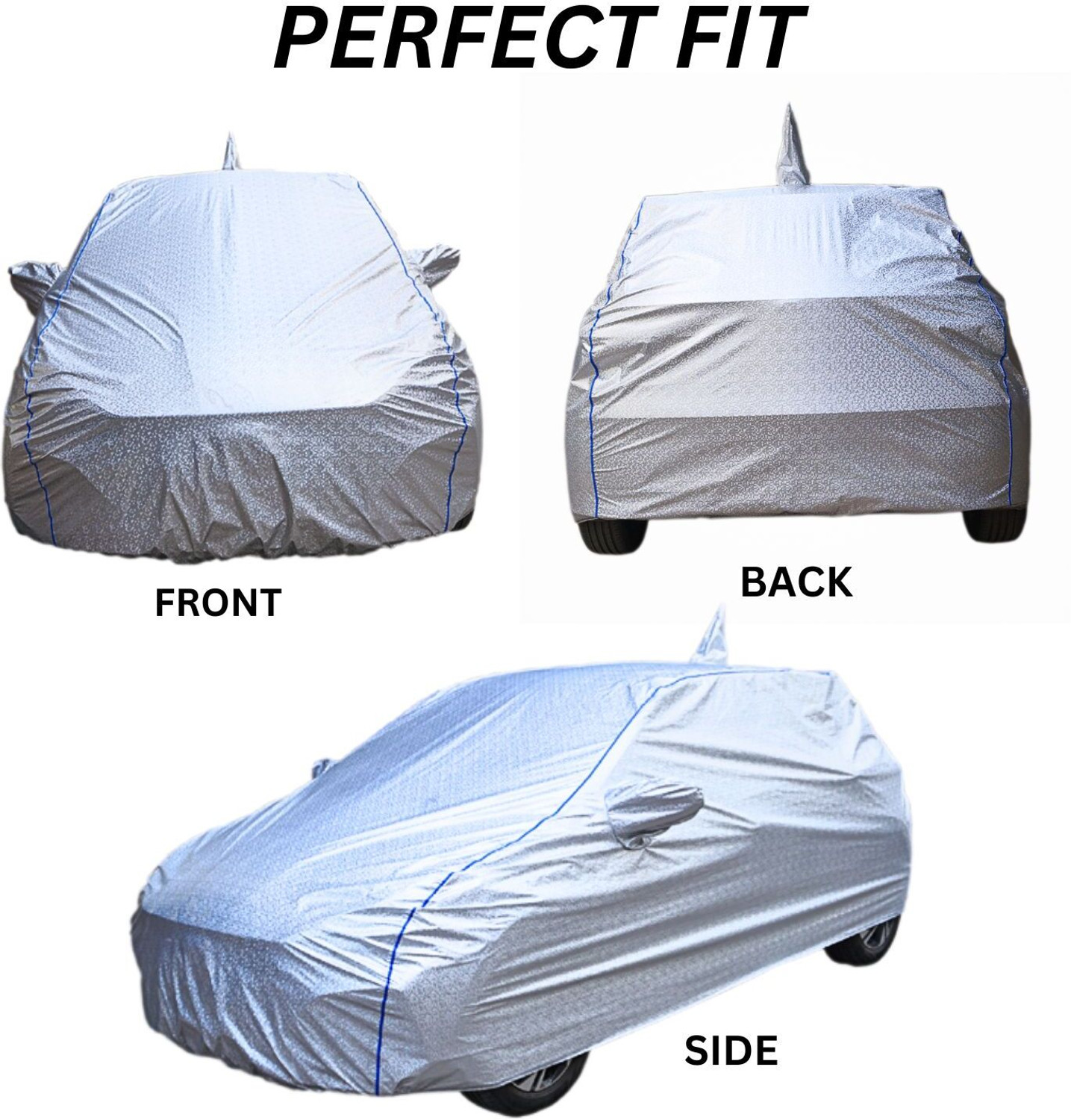 Image of FABZEX Car Cover For Honda WR-V, WRV, WRV Edge Edition i-DTEC S Diesel, WRV Edge Edition i-VTEC S Petrol, WRV Exclusive Diesel, WRV Exclusive Petrol, WRV i-DTEC S, WRV i-DTEC VX, WRV i-DTEC VX Diesel, WRV i-VTEC VX Petrol (With Mirror Pockets)