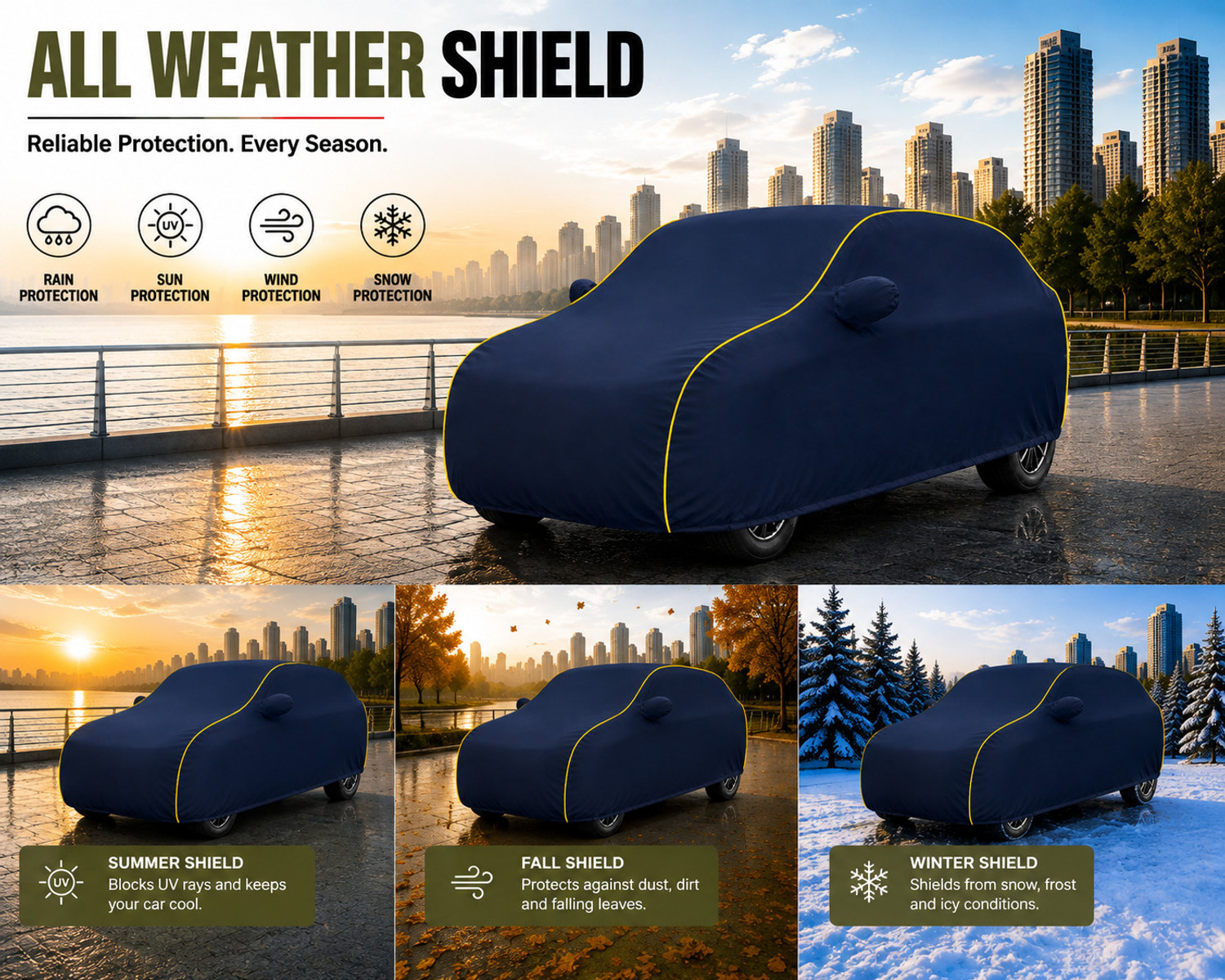 Image of DRIZE Mahindra BE 6 Body Cover (Blue, For 2024, 2025, 2026 Models)