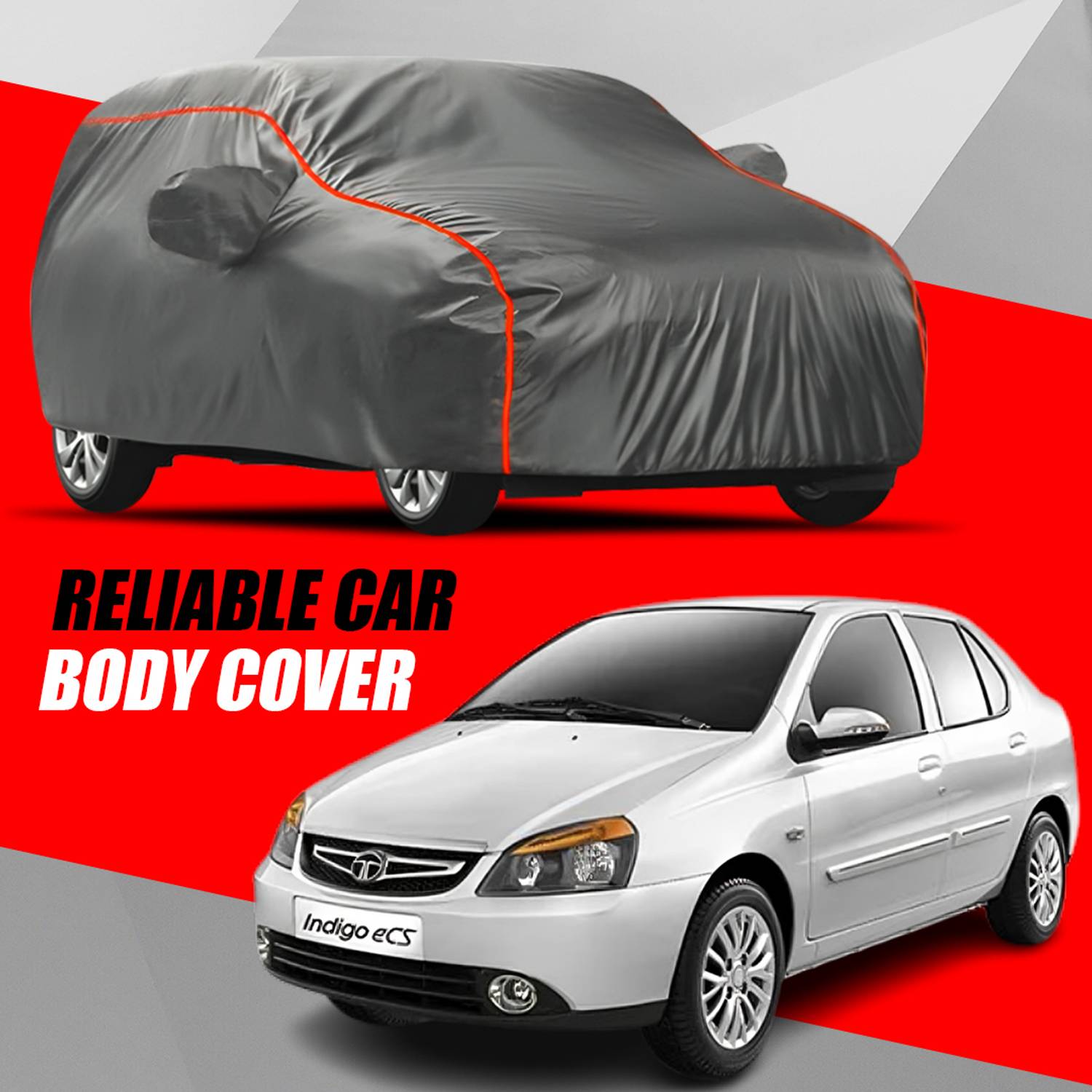 ANTIRO Car Cover For Tata Indigo CS (With Mirror Pockets)