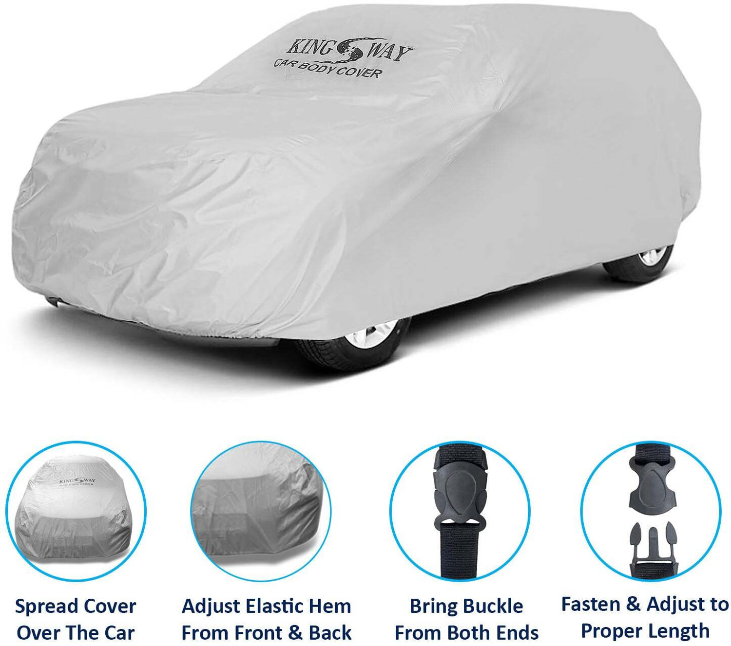 Image of Kingsway Car Cover For Tata Hexa (Without Mirror Pockets)
