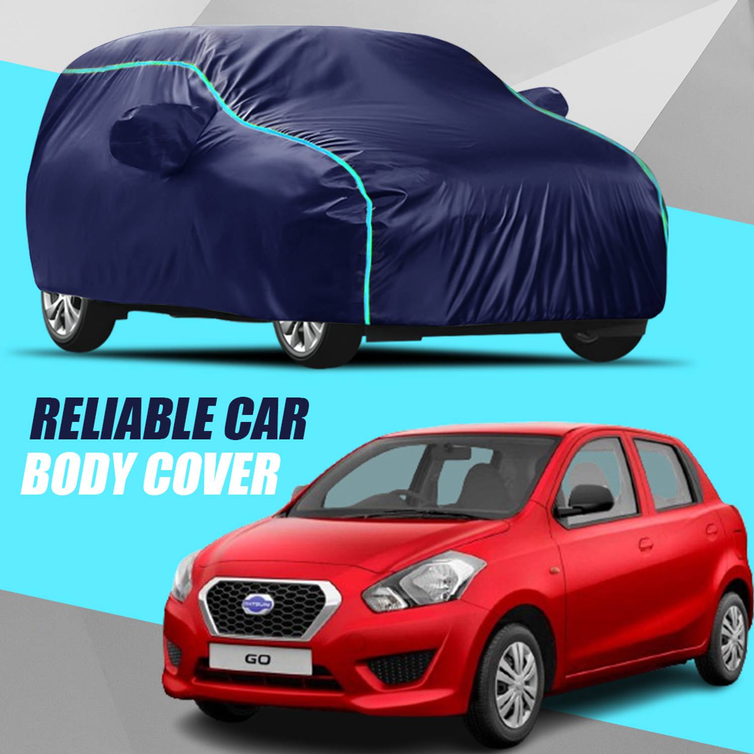 ANOXE Car Cover For Datsun redi-GO (With Mirror Pockets)