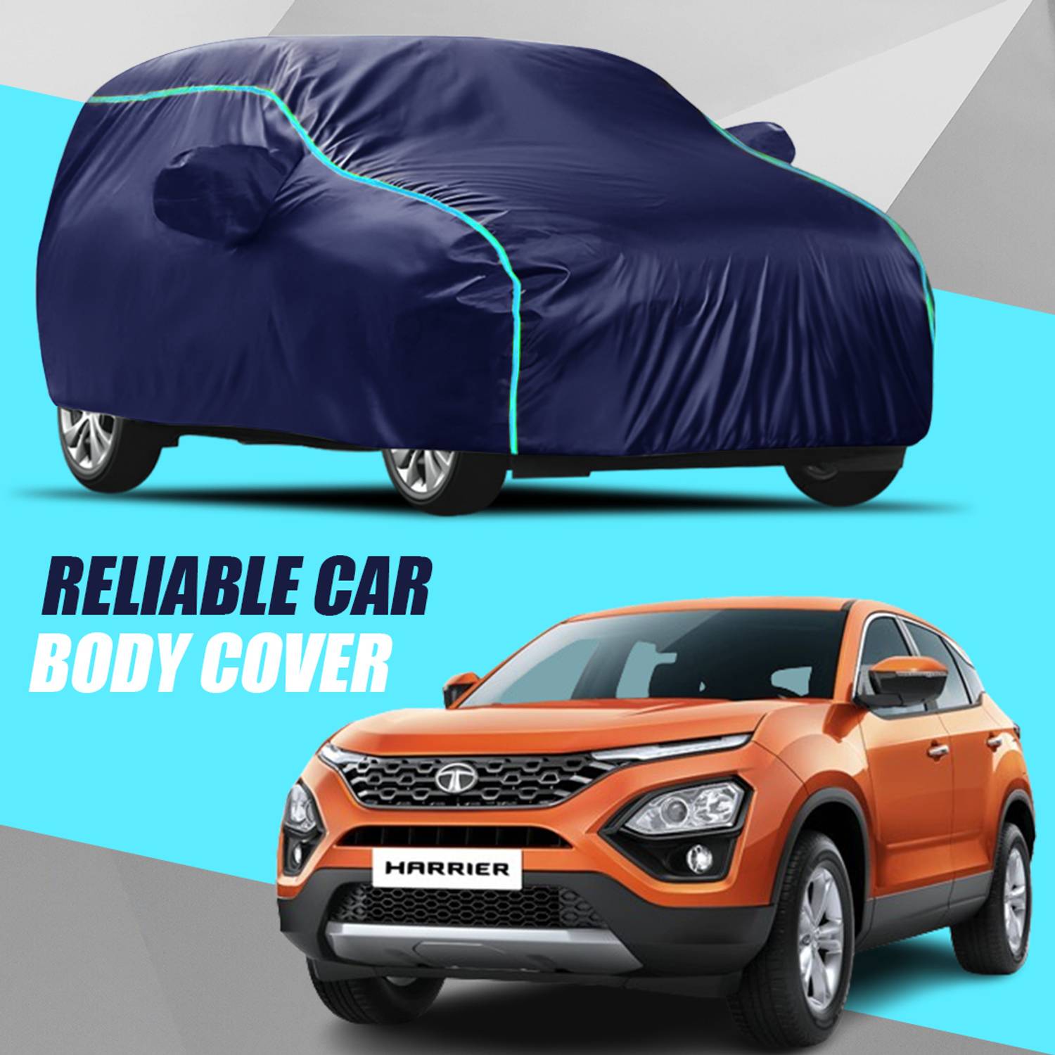 ANTIRO Car Cover For Tata Harrier (With Mirror Pockets)