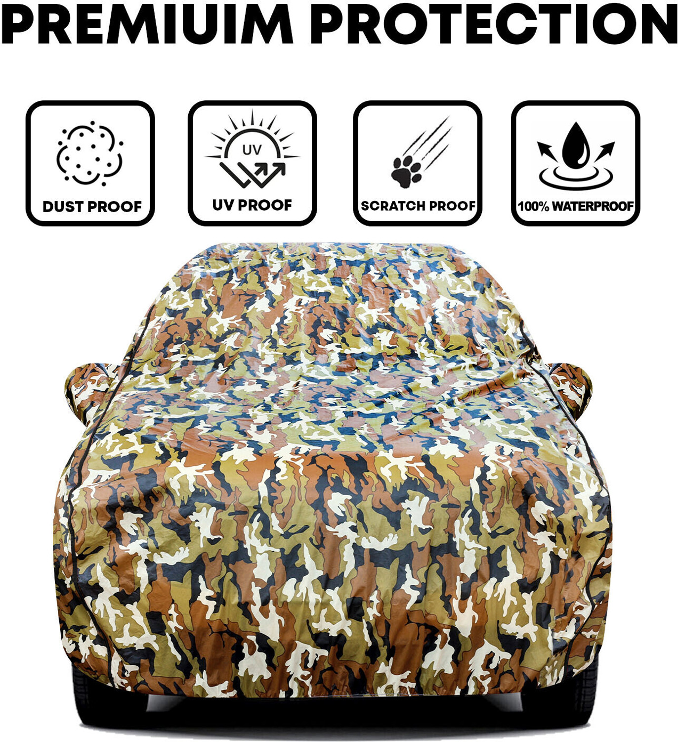 Image of Grizzly Car Cover For Hyundai Accent, Accent 1.5i, Accent 1.6i, Accent Executive, Accent GLX, Accent GTX, Accent Viva, Accent Viva GLX (With Mirror Pockets)