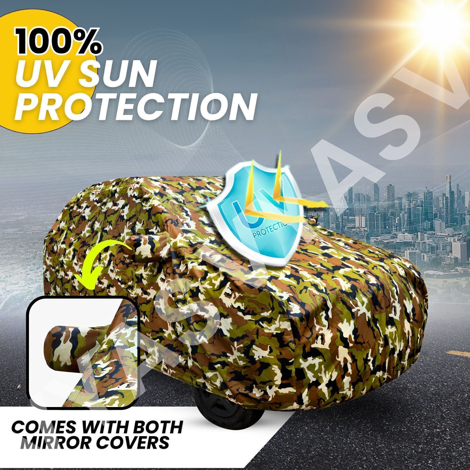 Image of vyas Car Cover For Honda Amaze (With Mirror Pockets)