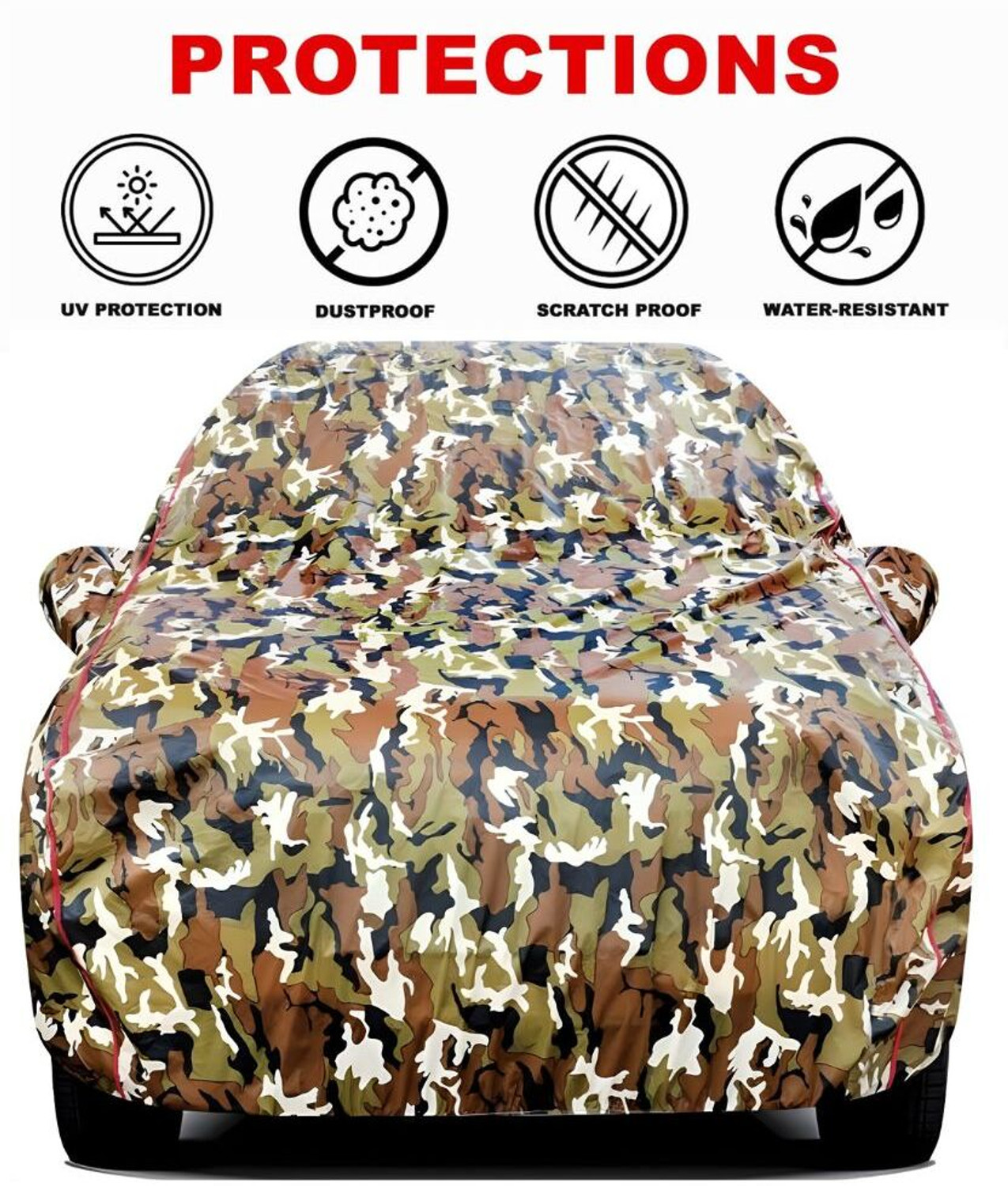 Image of AYSHU Car Cover For Mahindra Marazzo, Marazzo M2 Diesel, Marazzo M4 Diesel (With Mirror Pockets)