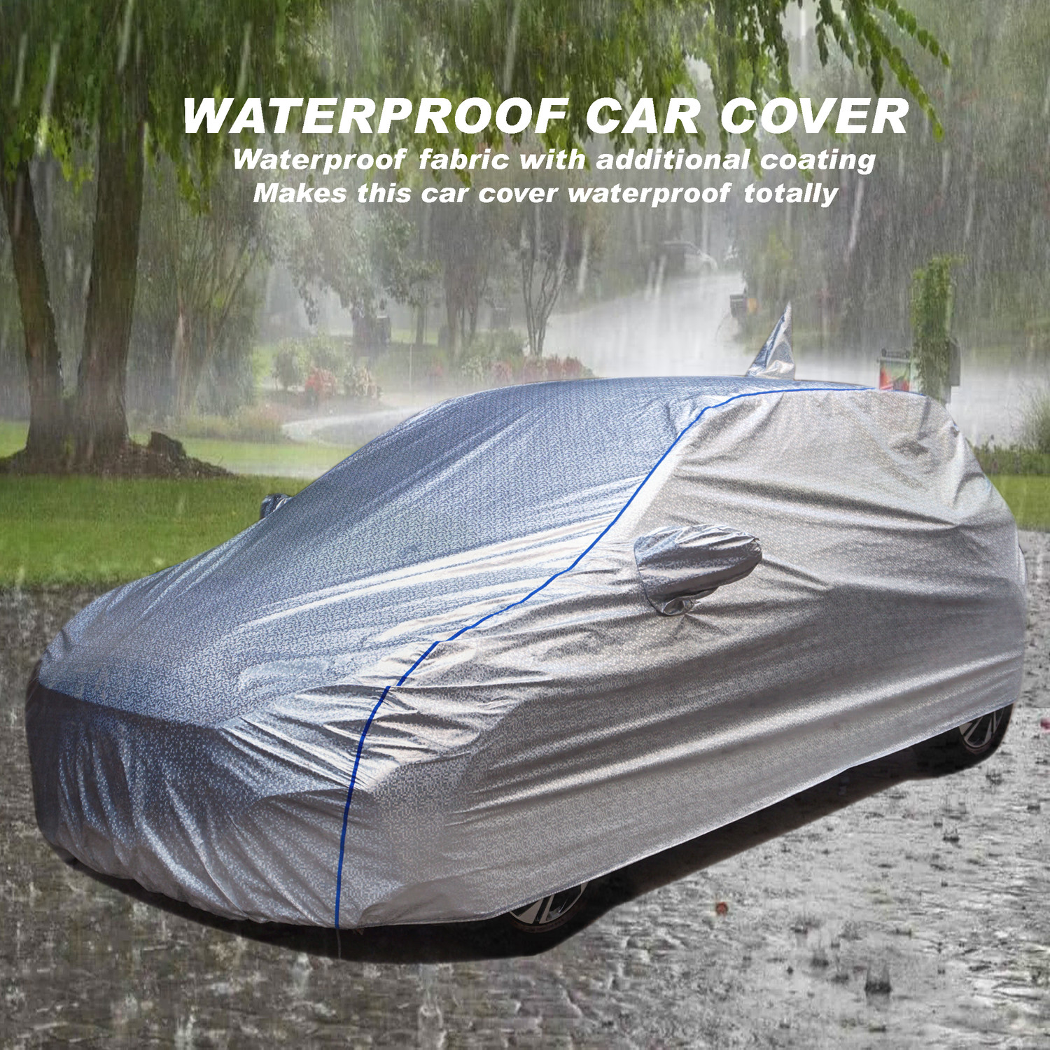Image of FABZEX Car Cover For Maruti Grand Vitara (With Mirror Pockets)