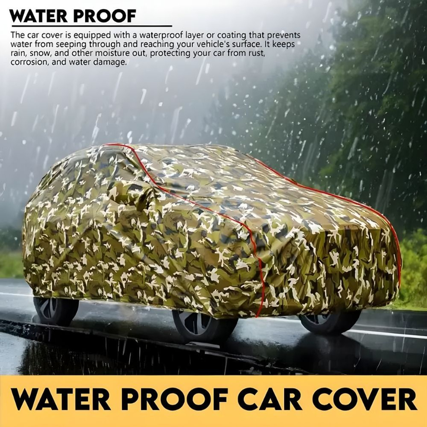 Image of AYSHU Car Cover For Mahindra Marazzo, Marazzo M2 Diesel, Marazzo M4 Diesel (With Mirror Pockets)