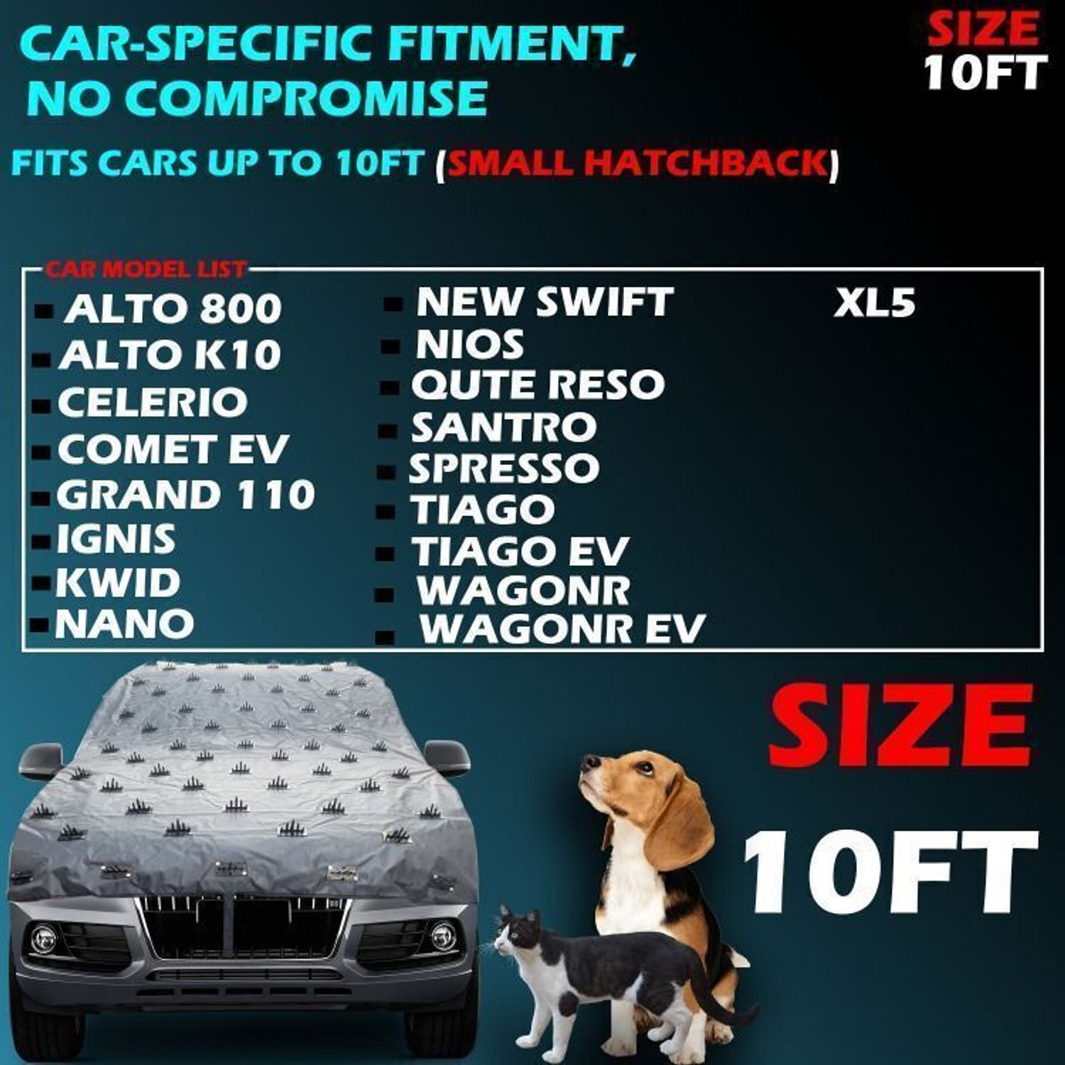 Image of autouniko Car Cover For Universal For Car (Without Mirror Pockets)