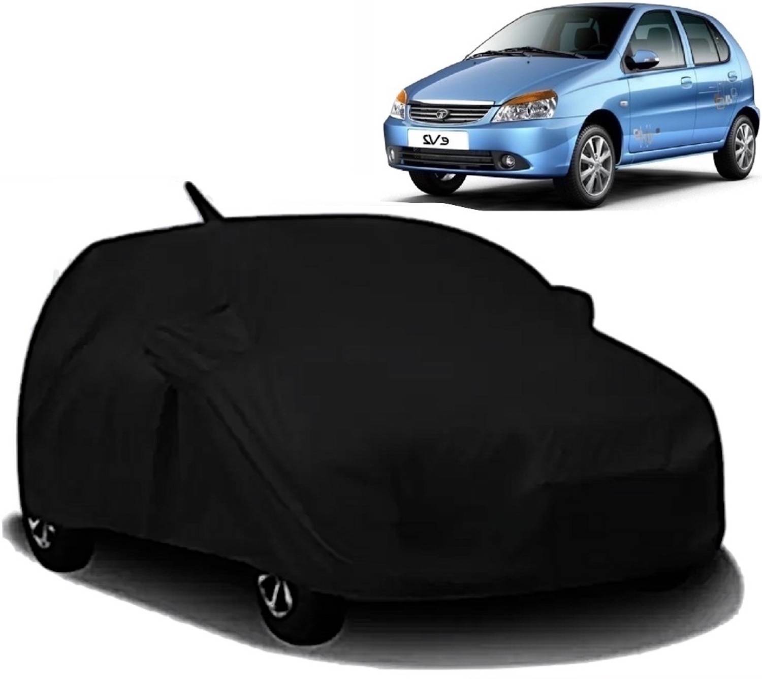 ALMICS Car Cover For Tata Indica V2 (With Mirror Pockets)