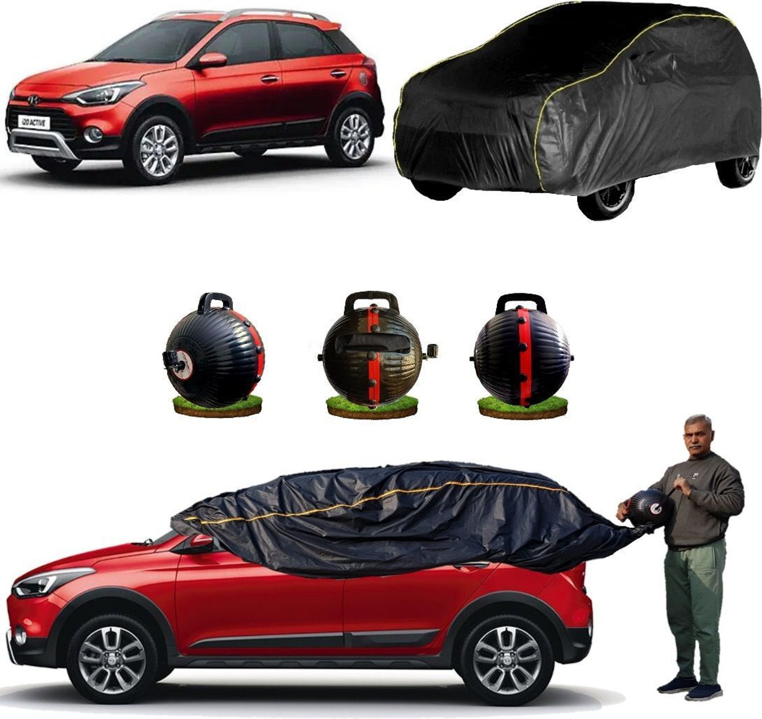 Image of CARBLAZER Car Cover For Hyundai i20 Active