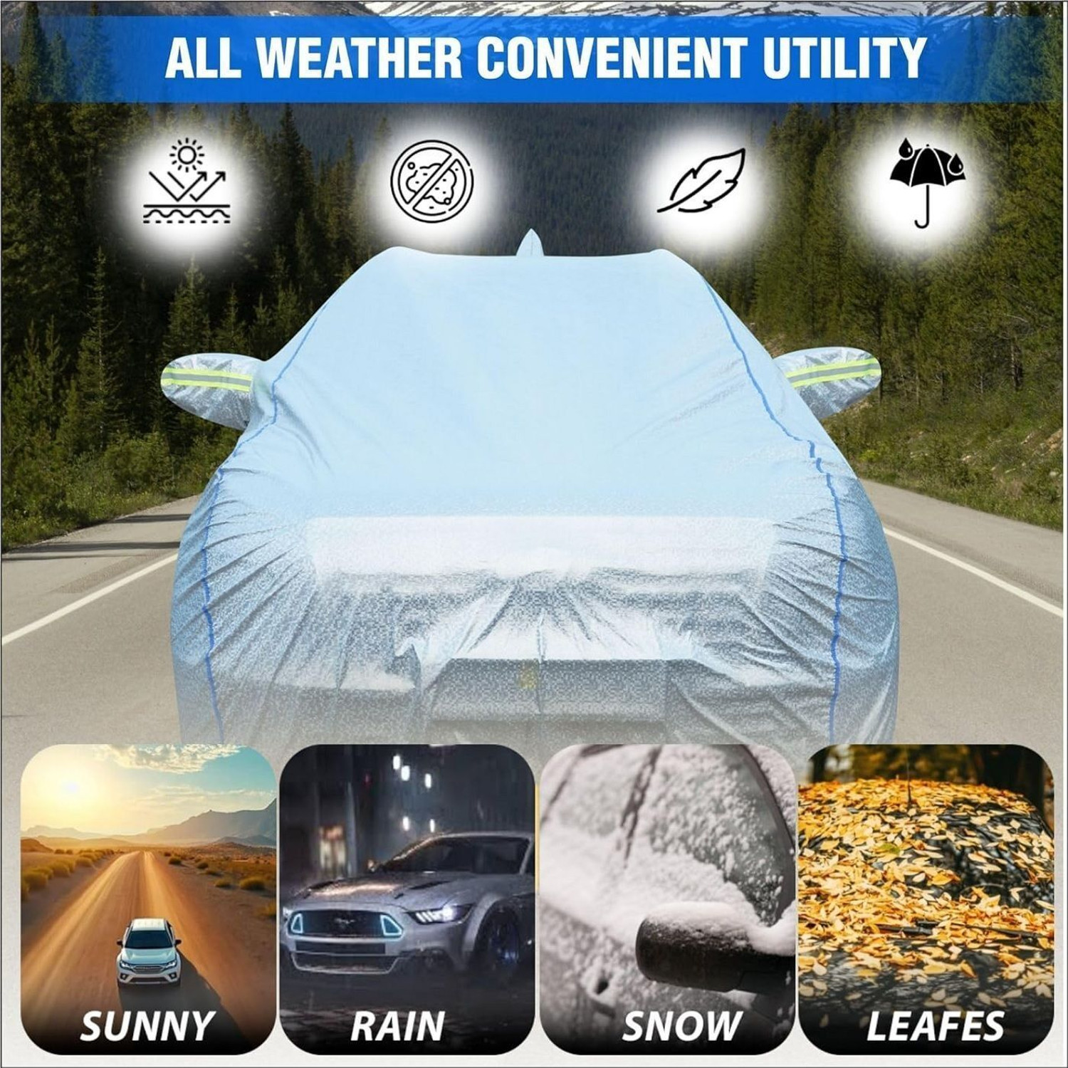 Image of Otoroys Car Cover For Hyundai i10 (With Mirror Pockets)