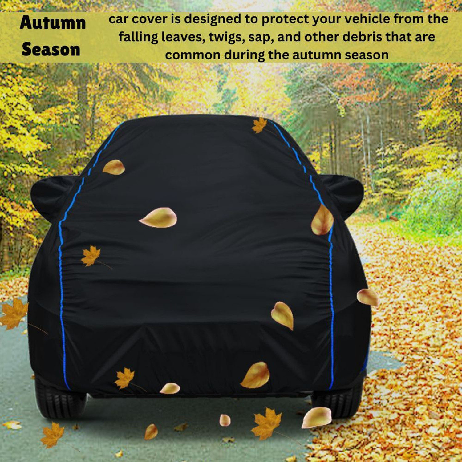 Image of AYSHU Car Cover For Maruti Suzuki 800 (With Mirror Pockets)
