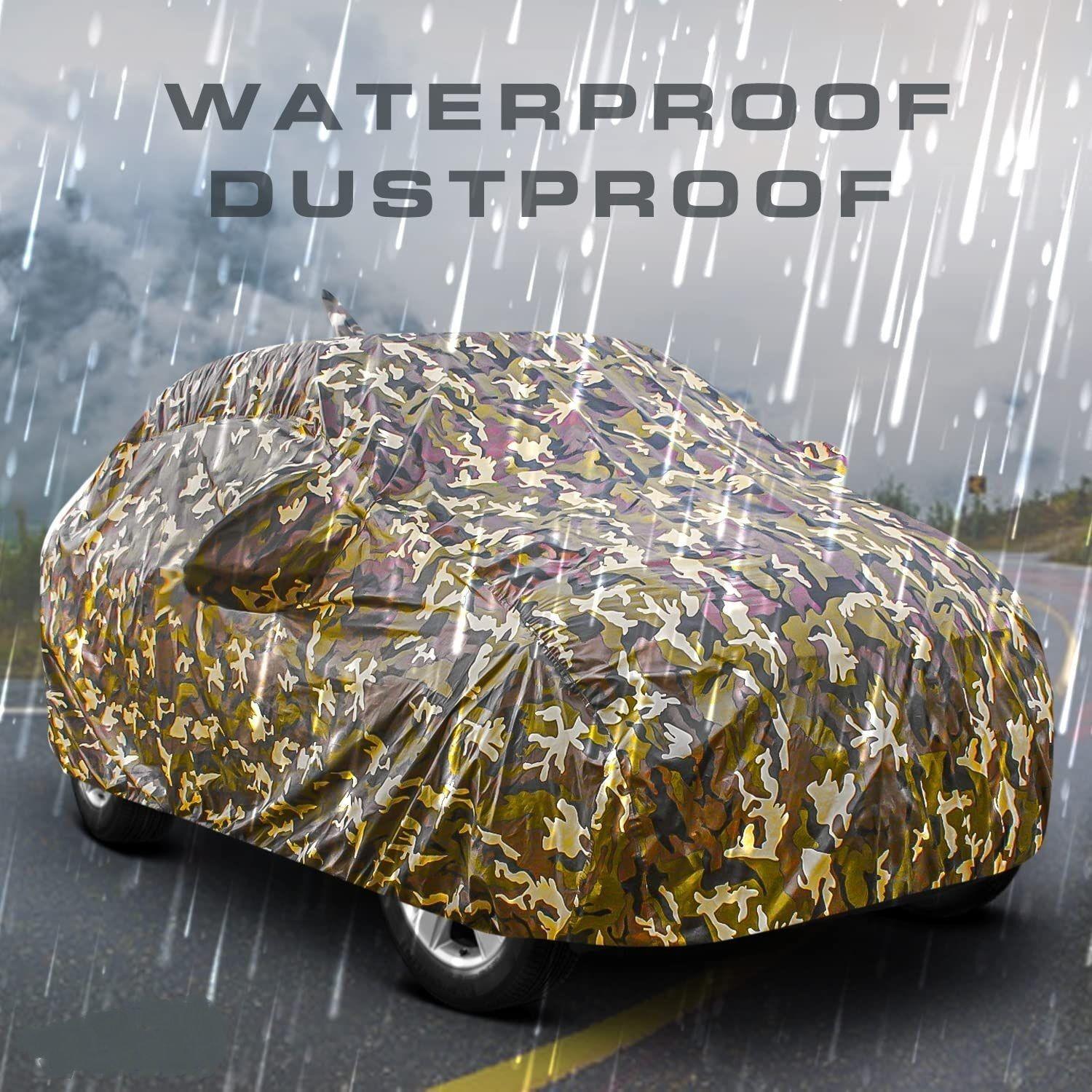 Image of Luciano Car Cover For Maruti, Maruti Suzuki Celerio, Celerio LDi, Celerio LXI, Celerio VXI, Celerio X (With Mirror Pockets)