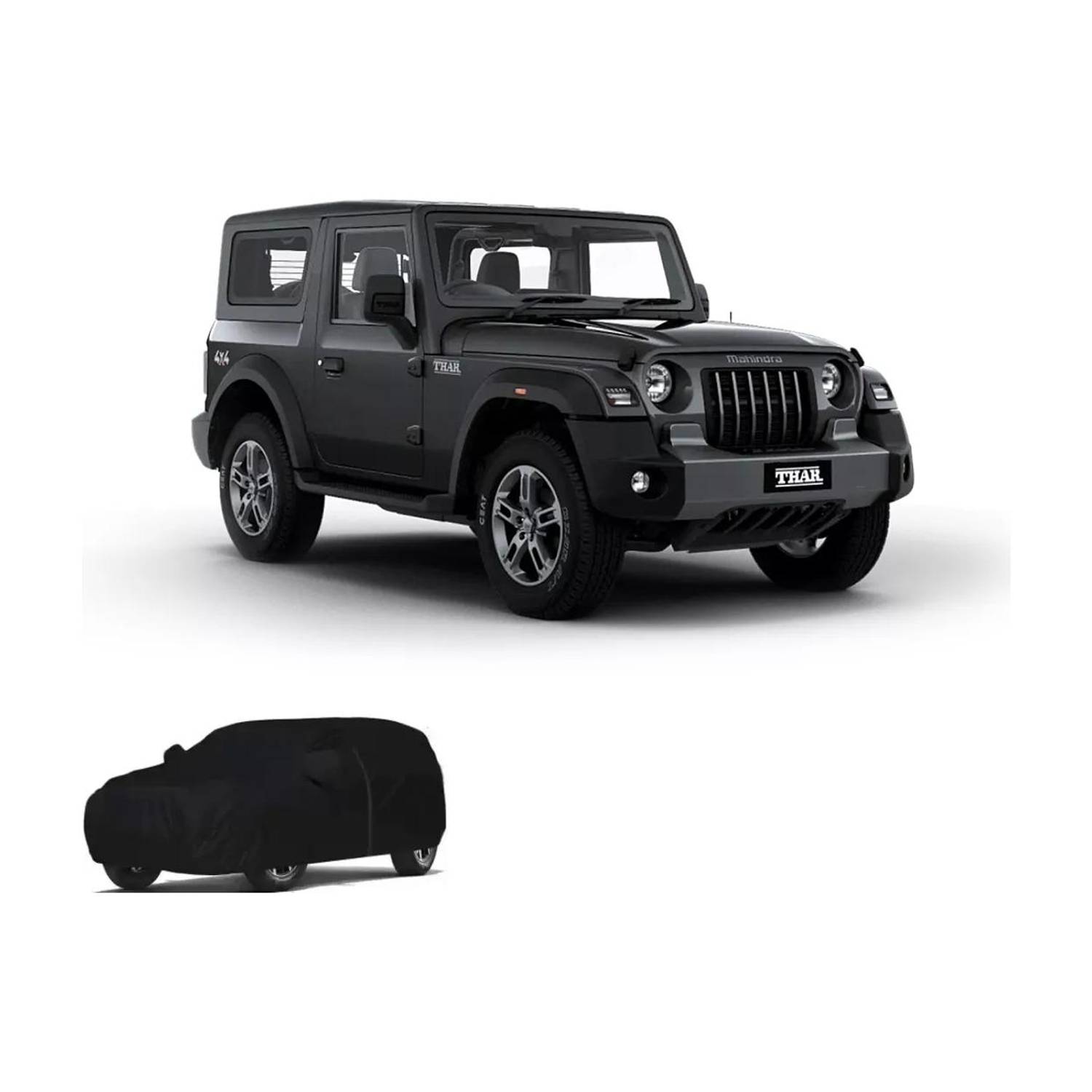 ATBROTHERS Car Cover For Mahindra Thar (Without Mirror Pockets)