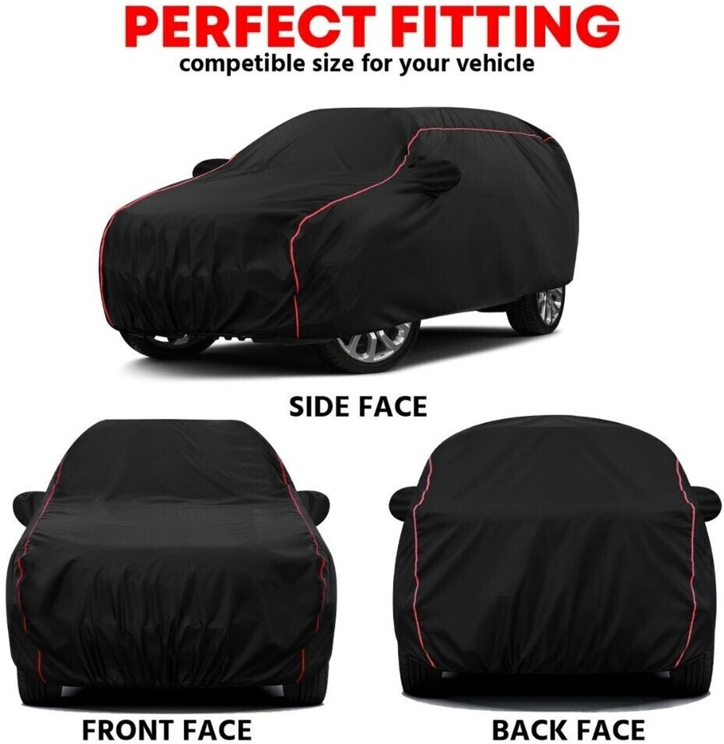 Image of Grizzly Car Cover For Maruti Suzuki Swift, Swift AMT VDI, Swift AMT VXI, Swift AMT ZXI, Swift AMT ZDI (With Mirror Pockets)