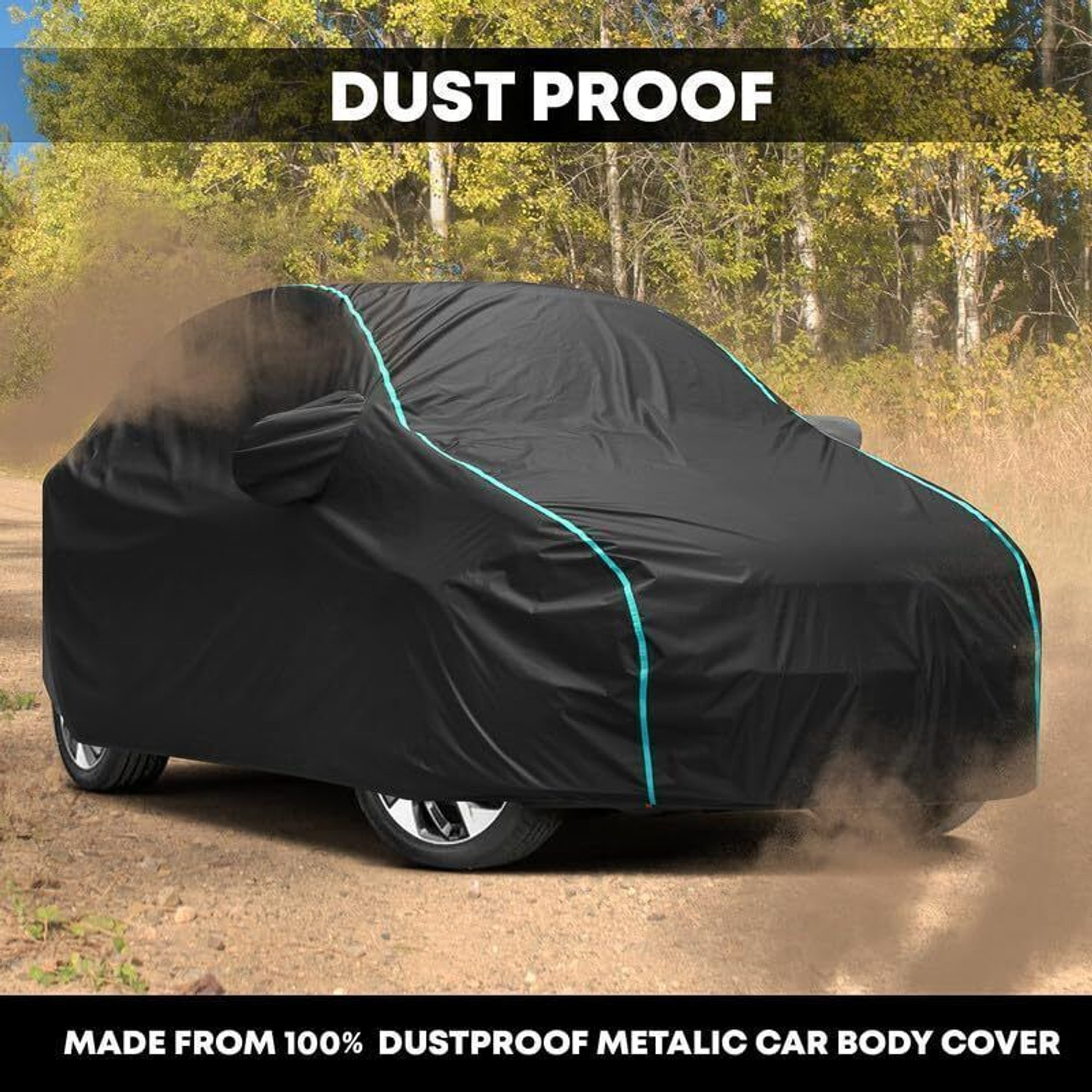 Image of VARSHINE Car Cover For Kia SELTOS, Seltos GTX 1.4, Seltos GTX Plus AT D Diesel, Seltos GTK Petrol (With Mirror Pockets)