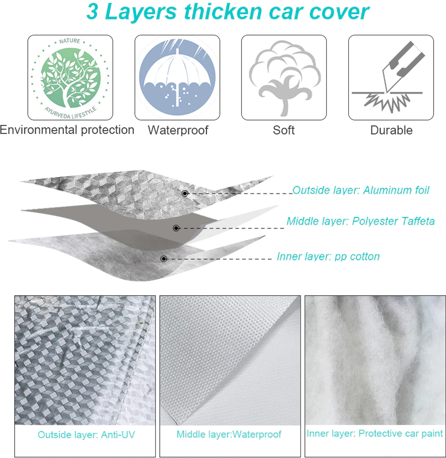 Image of STARIE Car Cover For Toyota Corolla Altis (With Mirror Pockets)