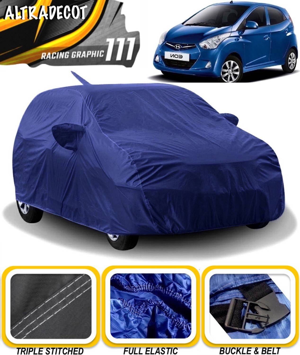 ALTRADECOT Car Cover For Hyundai Eon (With Mirror Pockets)