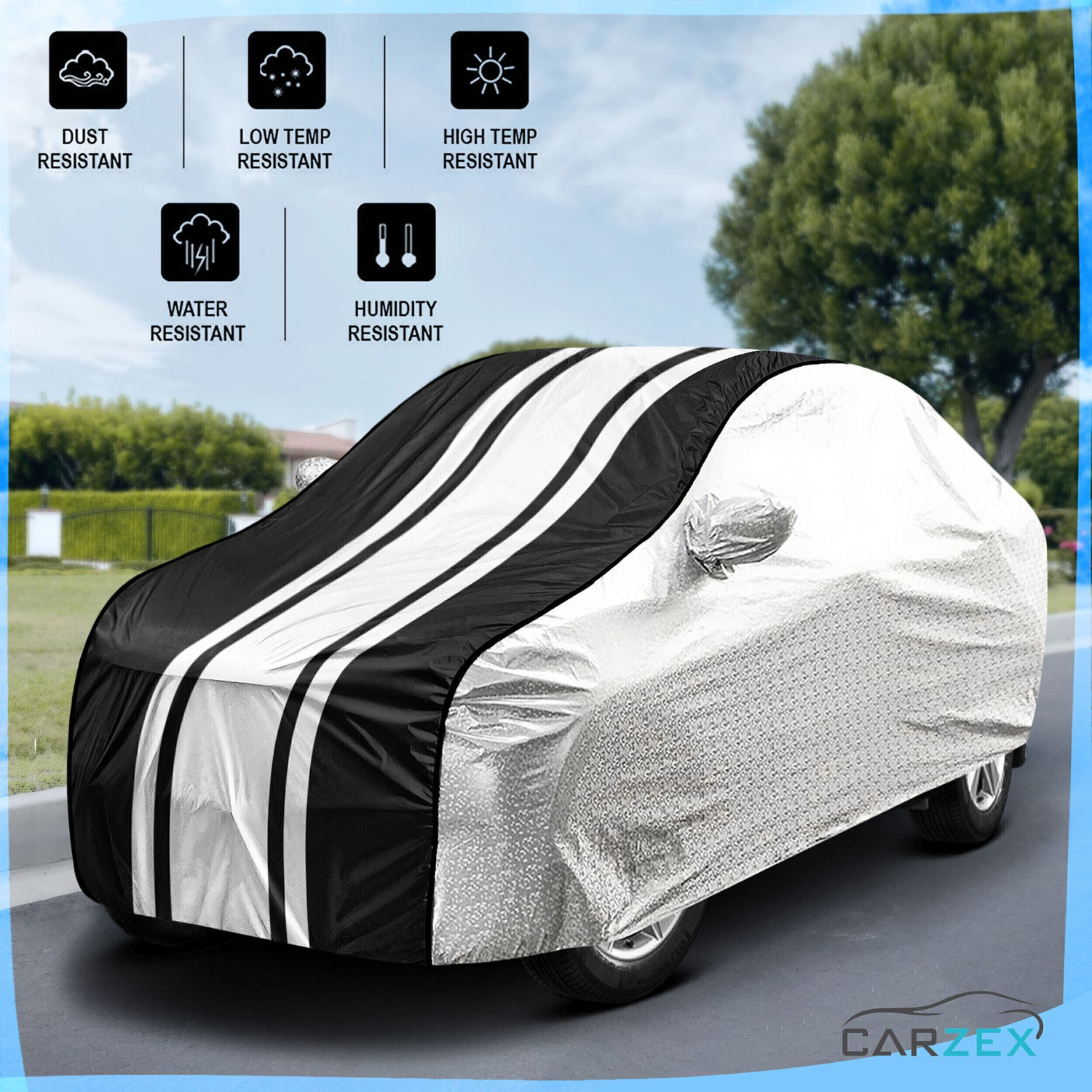 Image of CARZEX Car Cover For Honda City (With Mirror Pockets)
