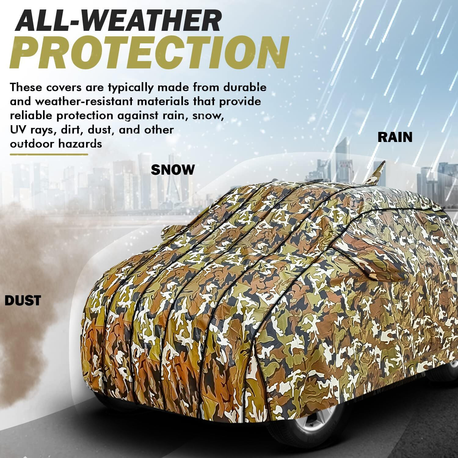 Image of FABTEC Car Cover For Hyundai Grand i10 (With Mirror Pockets)