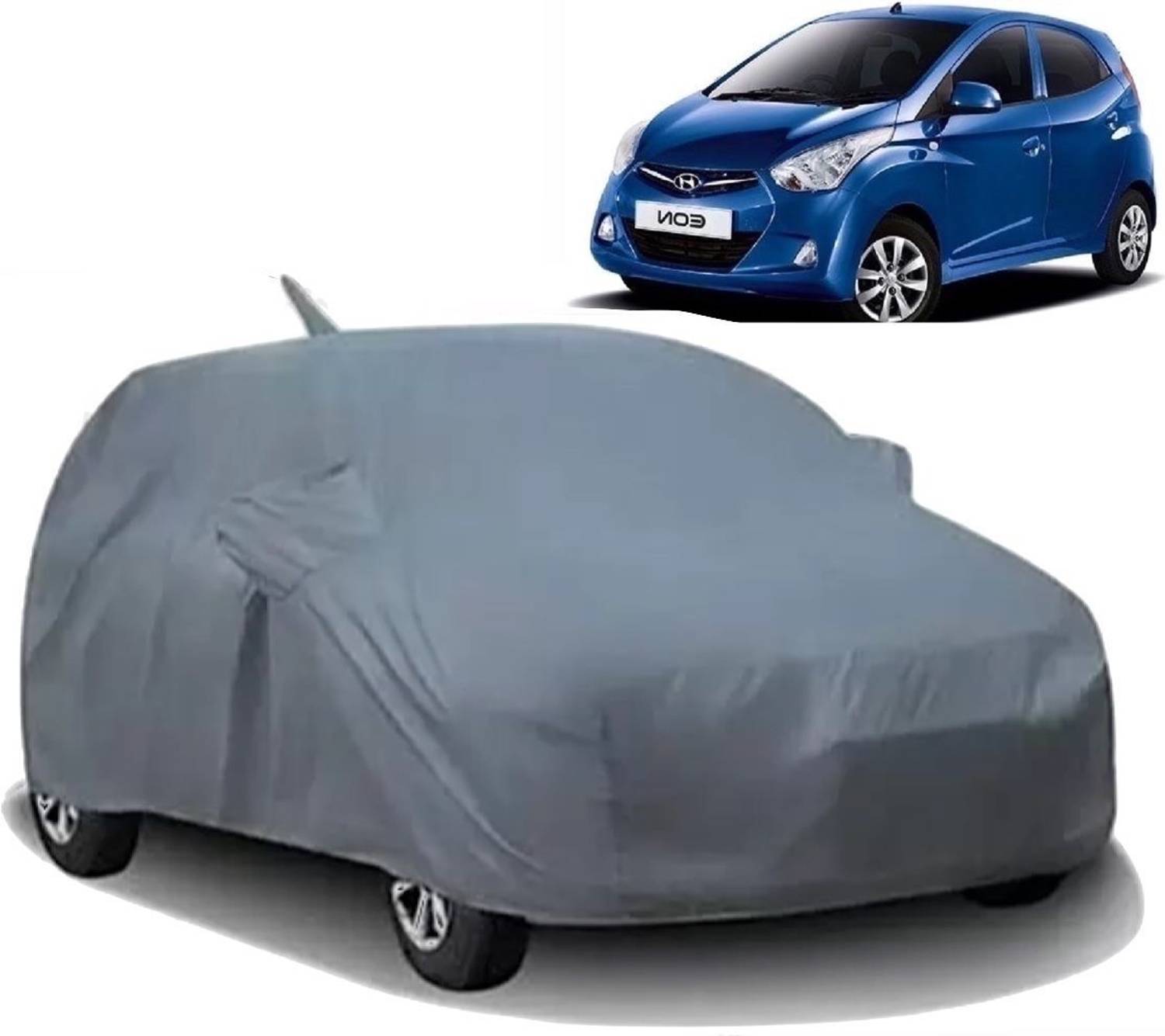 ALMICS Car Cover For Hyundai Eon (With Mirror Pockets)