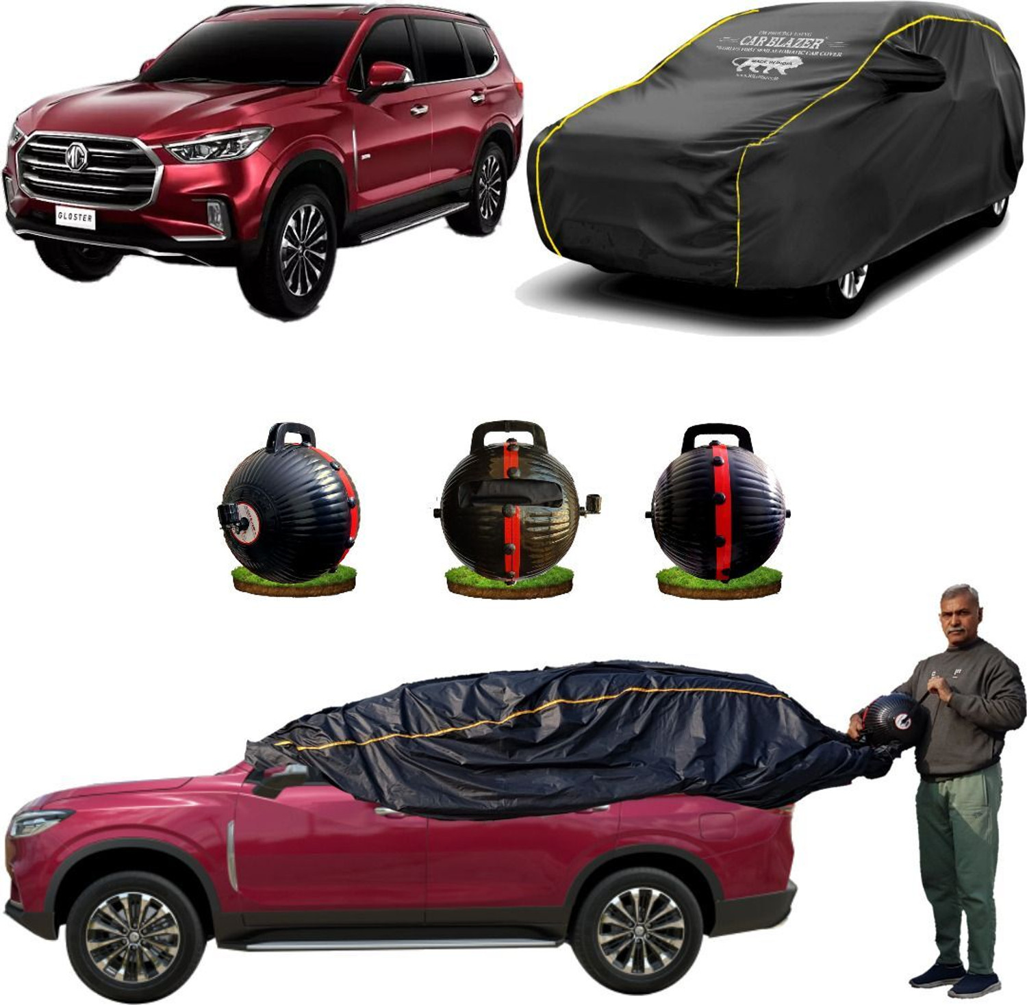 Image of CARBLAZER Car Cover For MG Gloster (Without Mirror Pockets)
