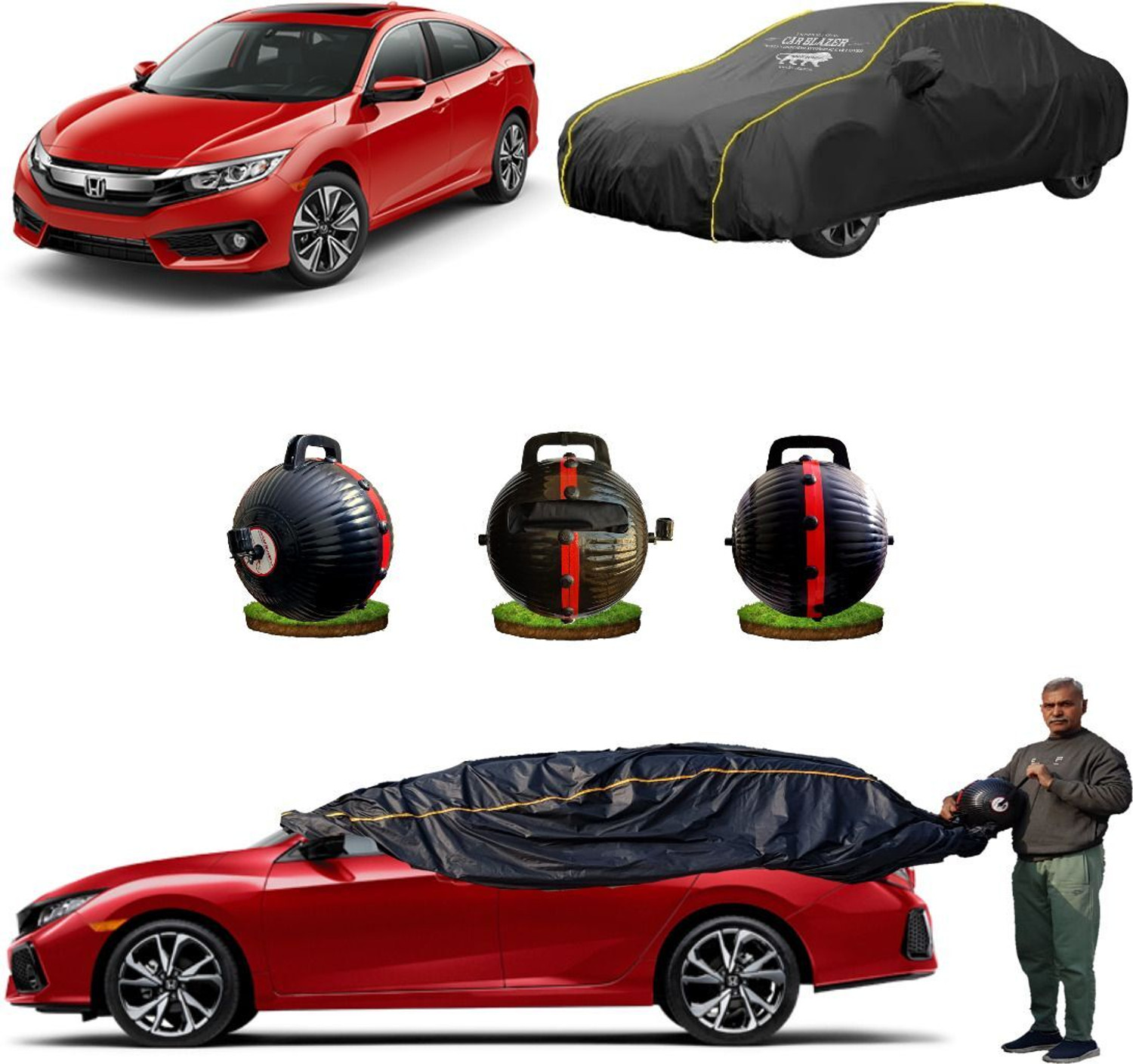 Image of CARBLAZER Car Cover For Honda Civic (Without Mirror Pockets)