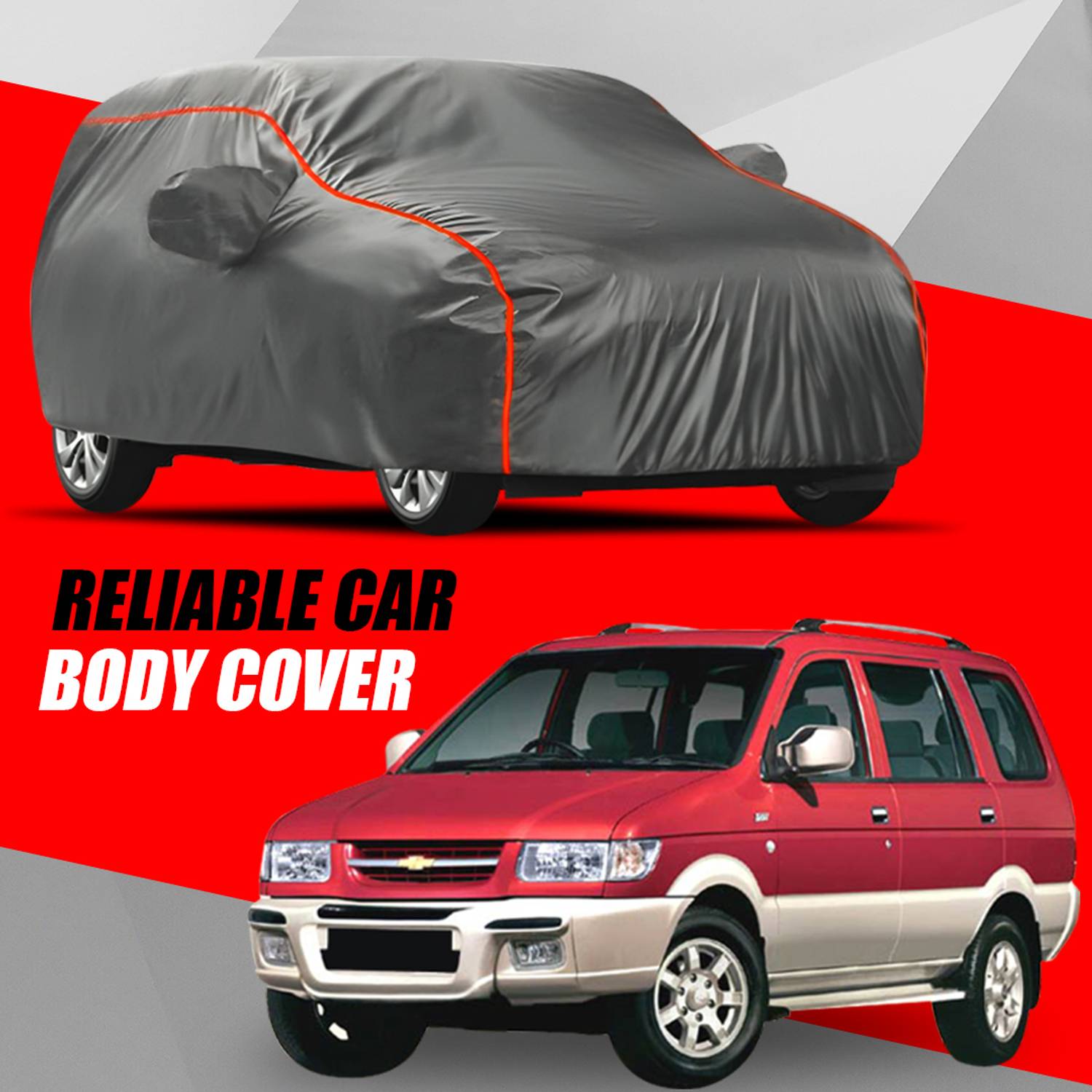 ALTRADECOT Car Cover For Chevrolet Tavera (With Mirror Pockets)