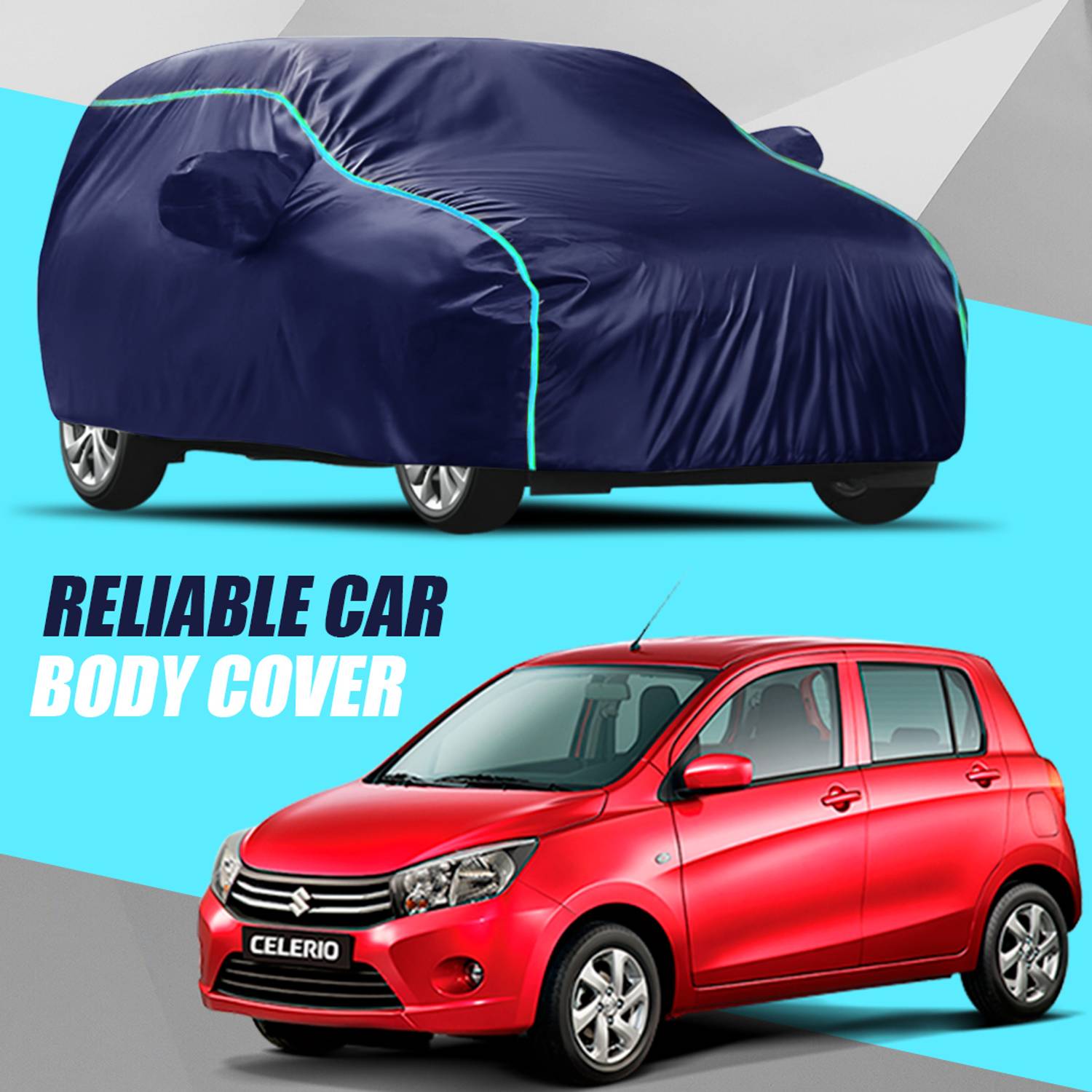 ALMICS Car Cover For Maruti Suzuki Celerio (With Mirror Pockets)