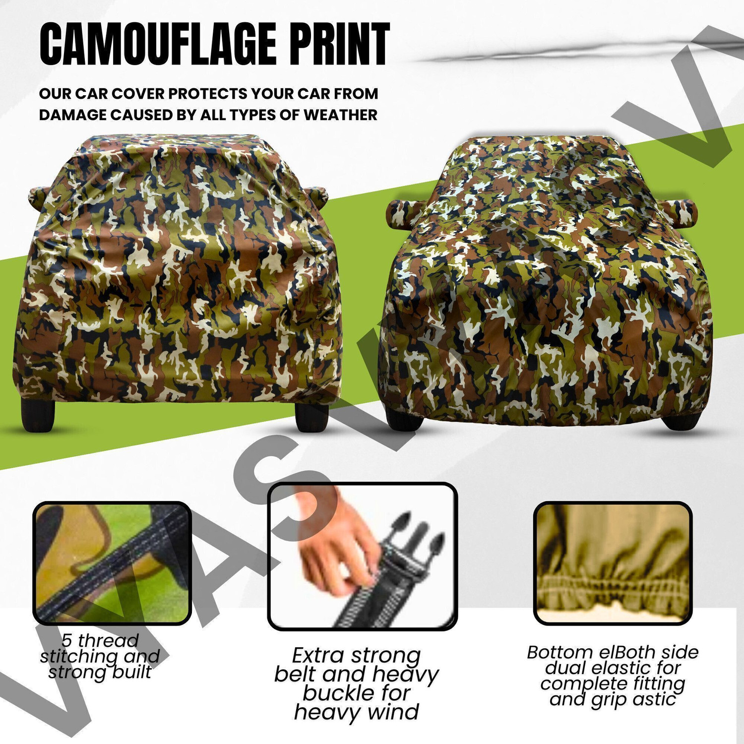 Image of vyas Car Cover For Honda Amaze (With Mirror Pockets)