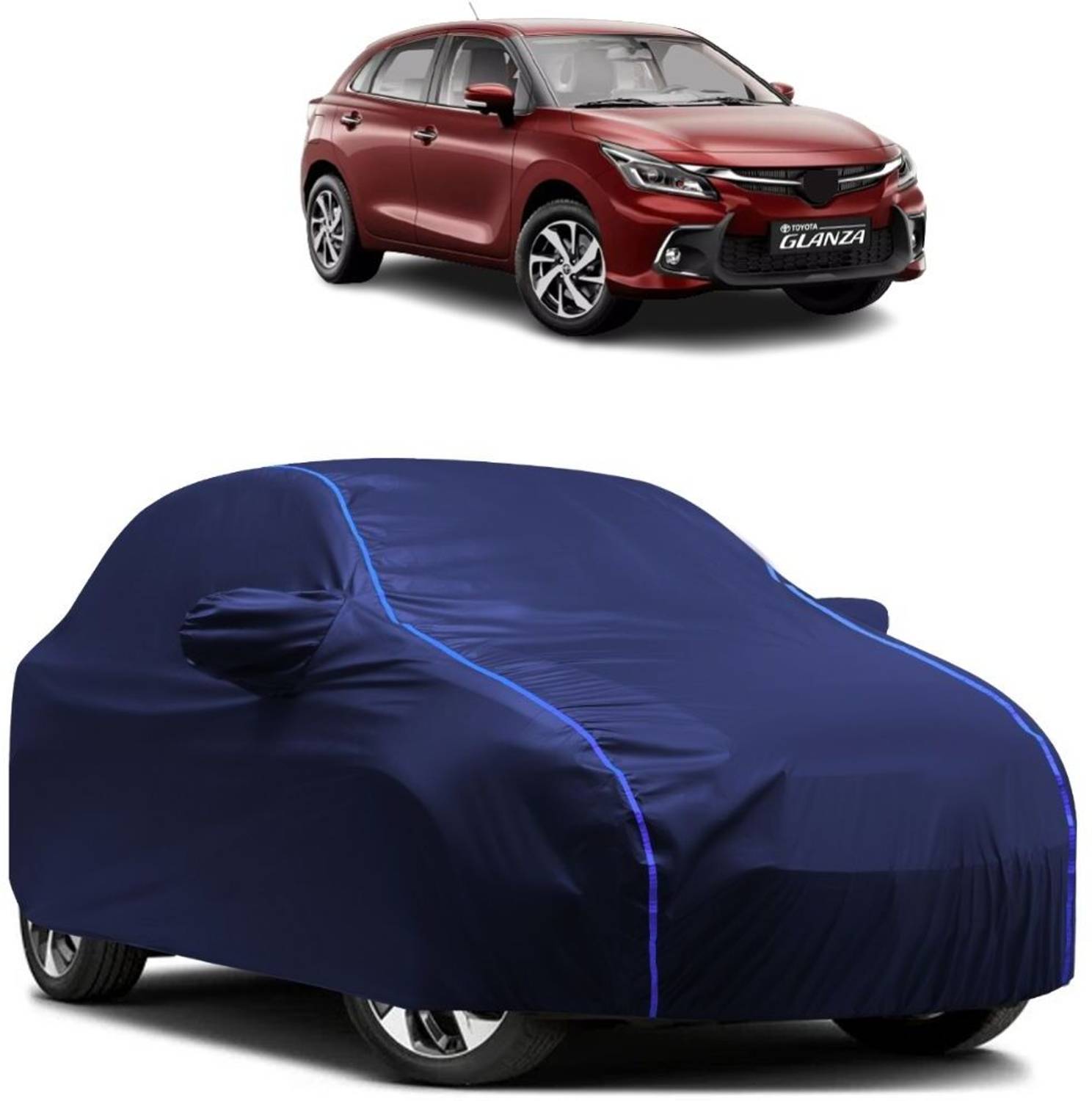 Autohaux Car Cover For Toyota Glanza G (With Mirror Pockets)