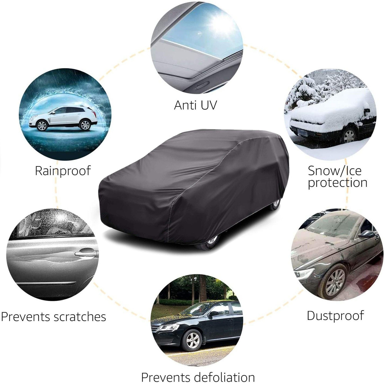 Image of Proractive Car Cover For Mahindra Scorpio (Without Mirror Pockets)