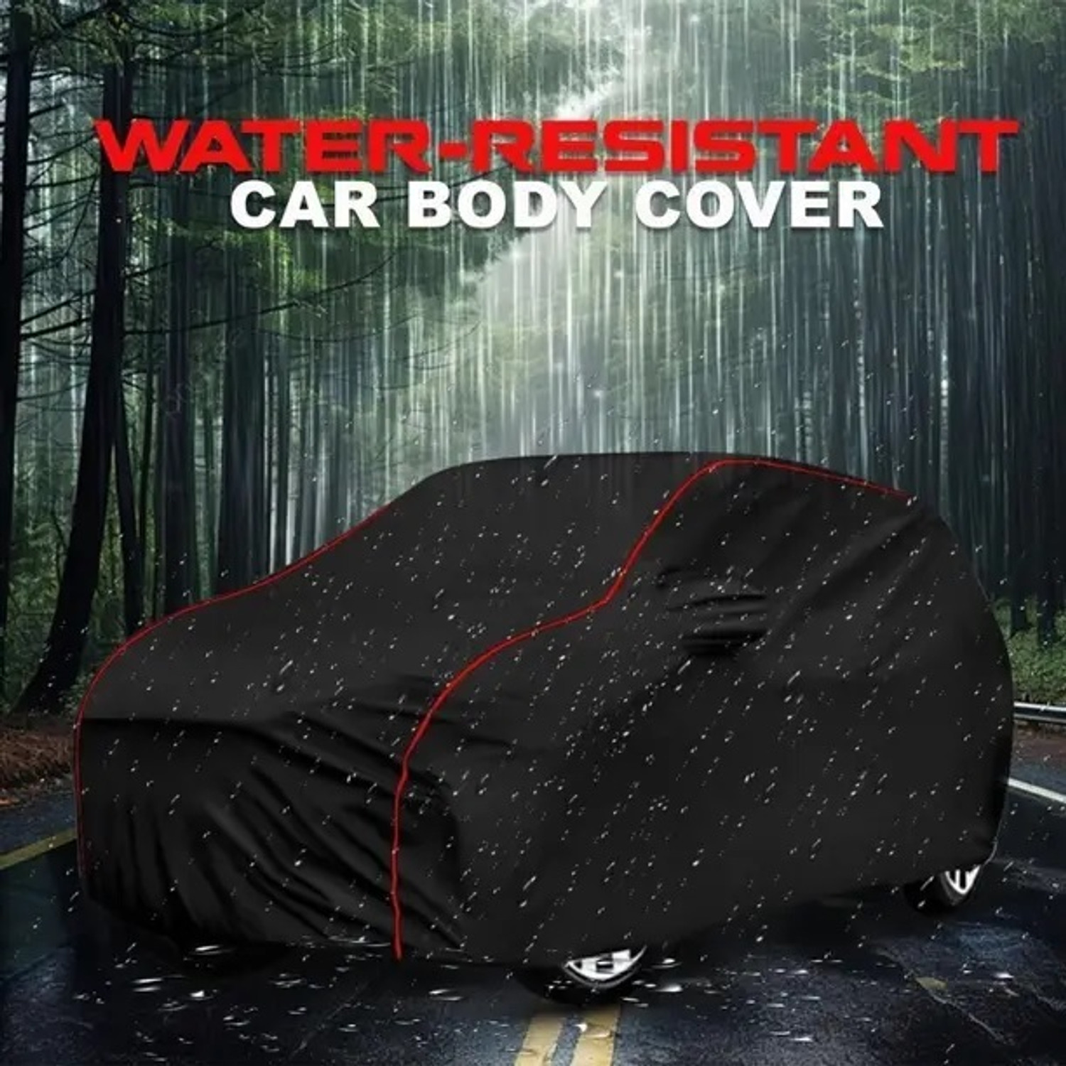 Image of JMK Car Cover For Maruti Suzuki Alto, Alto 800, Alto 800 CNG LX, Alto 800 VXI Plus Petrol (With Mirror Pockets)