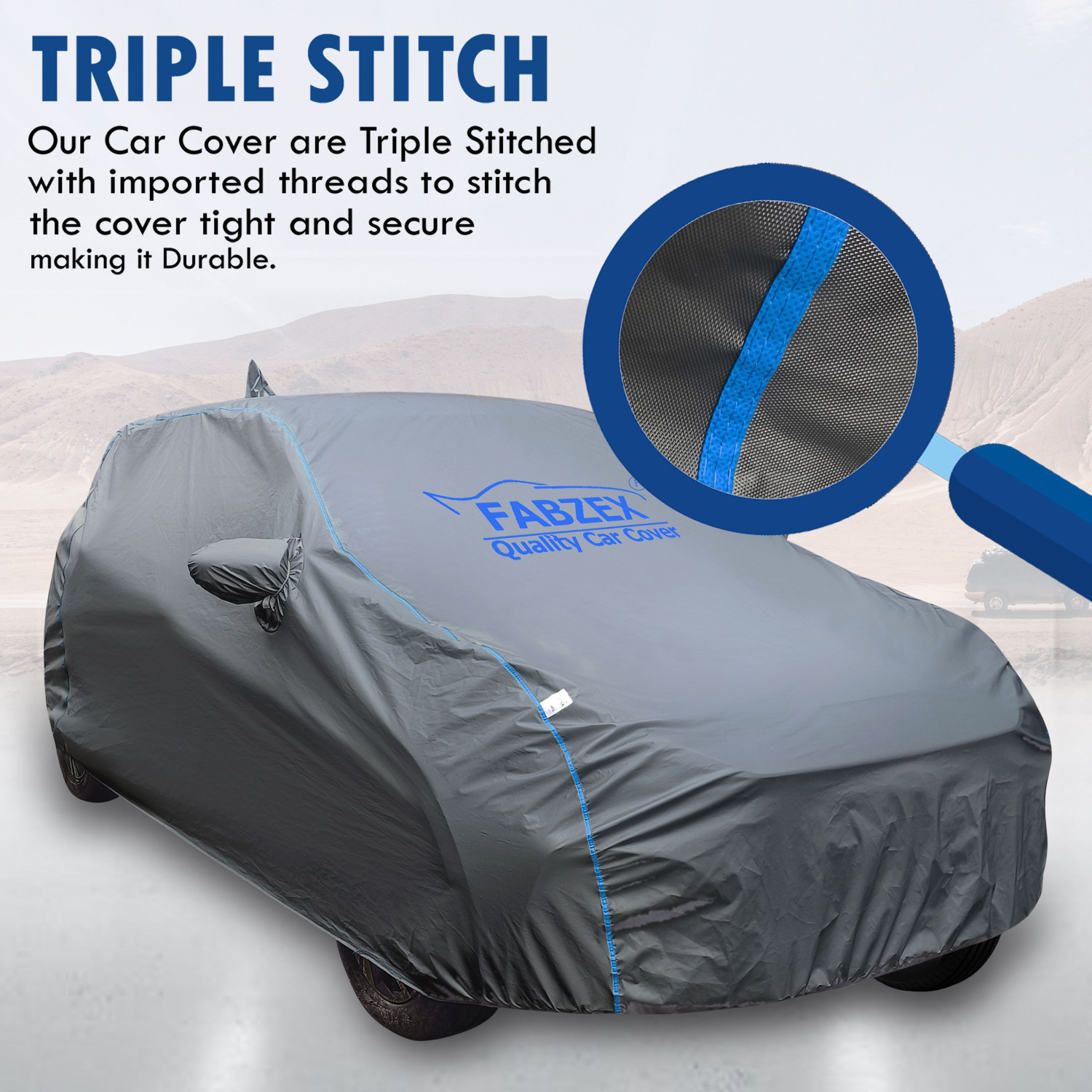 Image of FABZEX Car Cover For Mahindra Scorpio N (With Mirror Pockets)